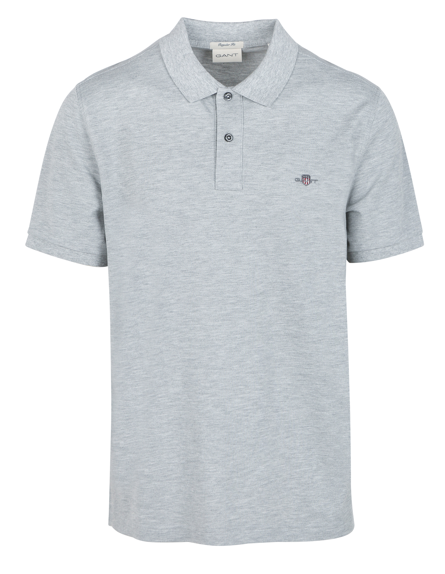 Cotton polo shirt with classic collar GANT Grey