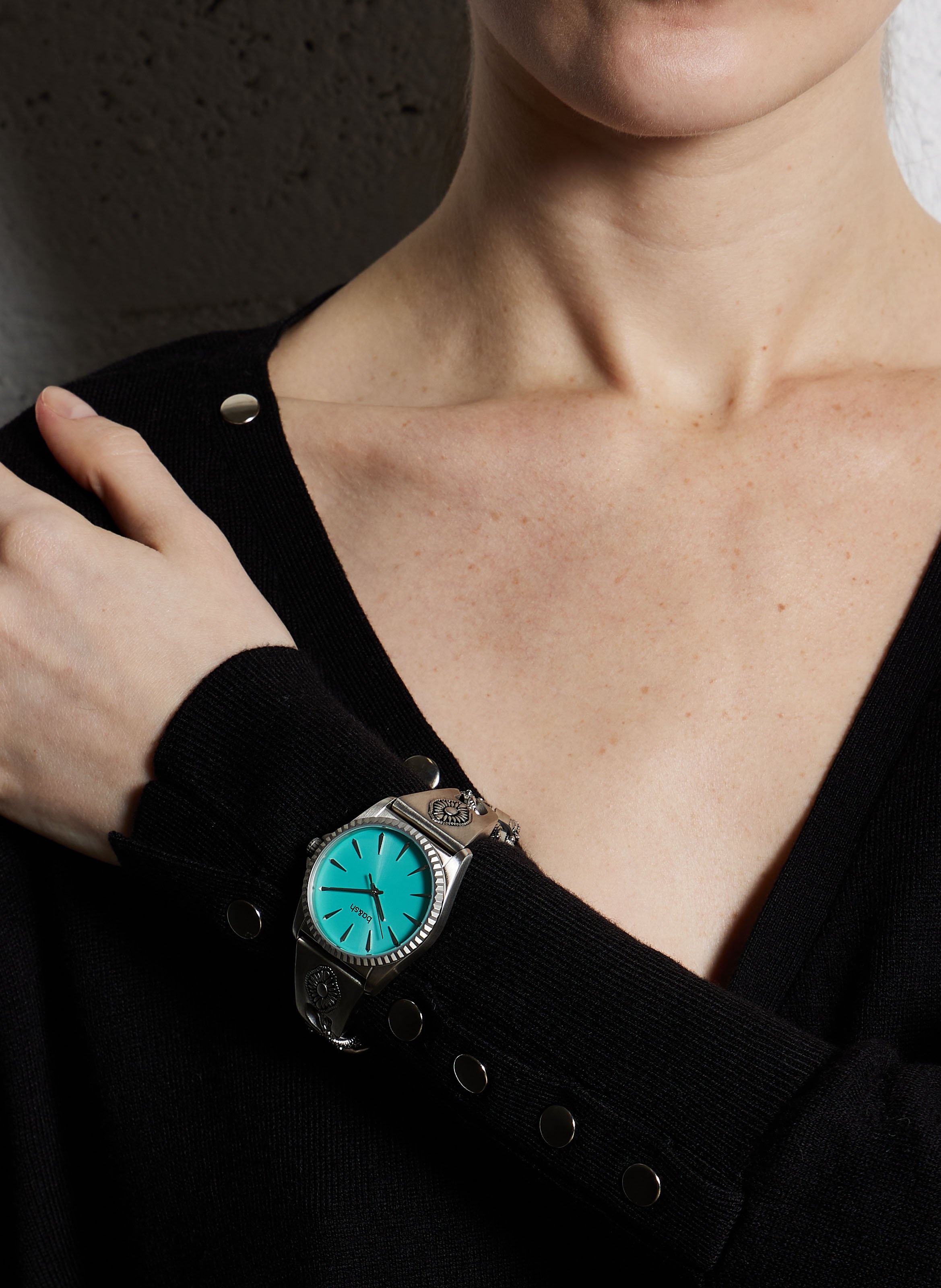 Montre en acier inoxydable BA&SH Bleu