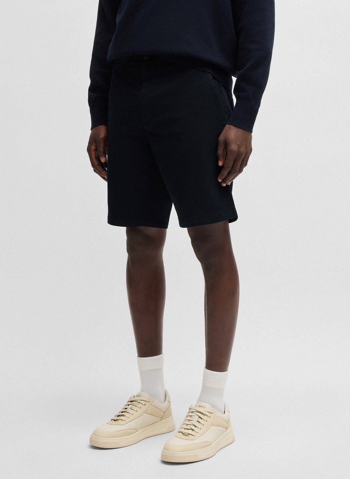 Short droit en coton mélangé BOSS