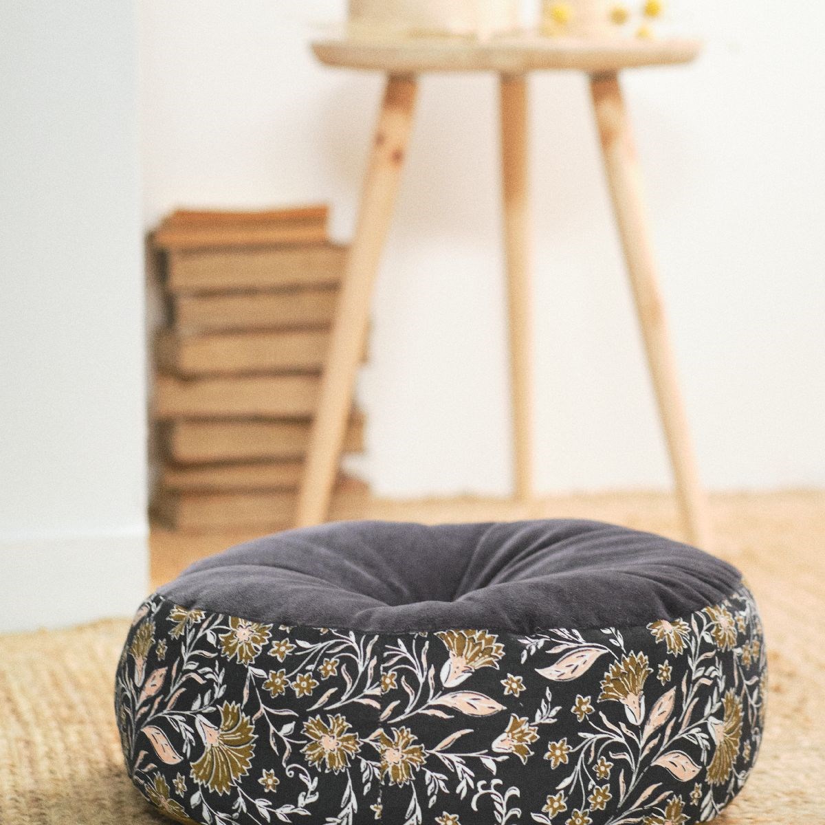 Round cotton cushion TODAY LINGE DE MAISON Grey