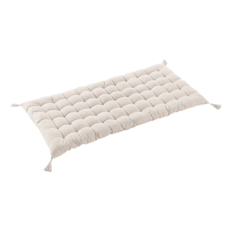 Floor cushion with water-repellent pompons L'EFFET PAPILLON