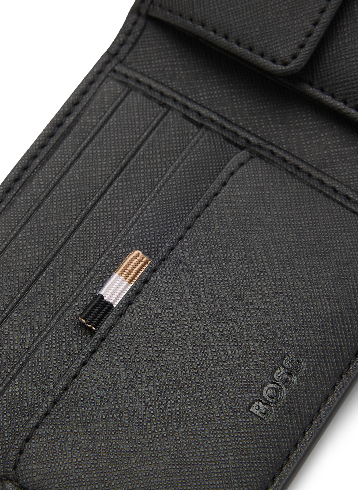 Babylon leather wallet BOSS Black