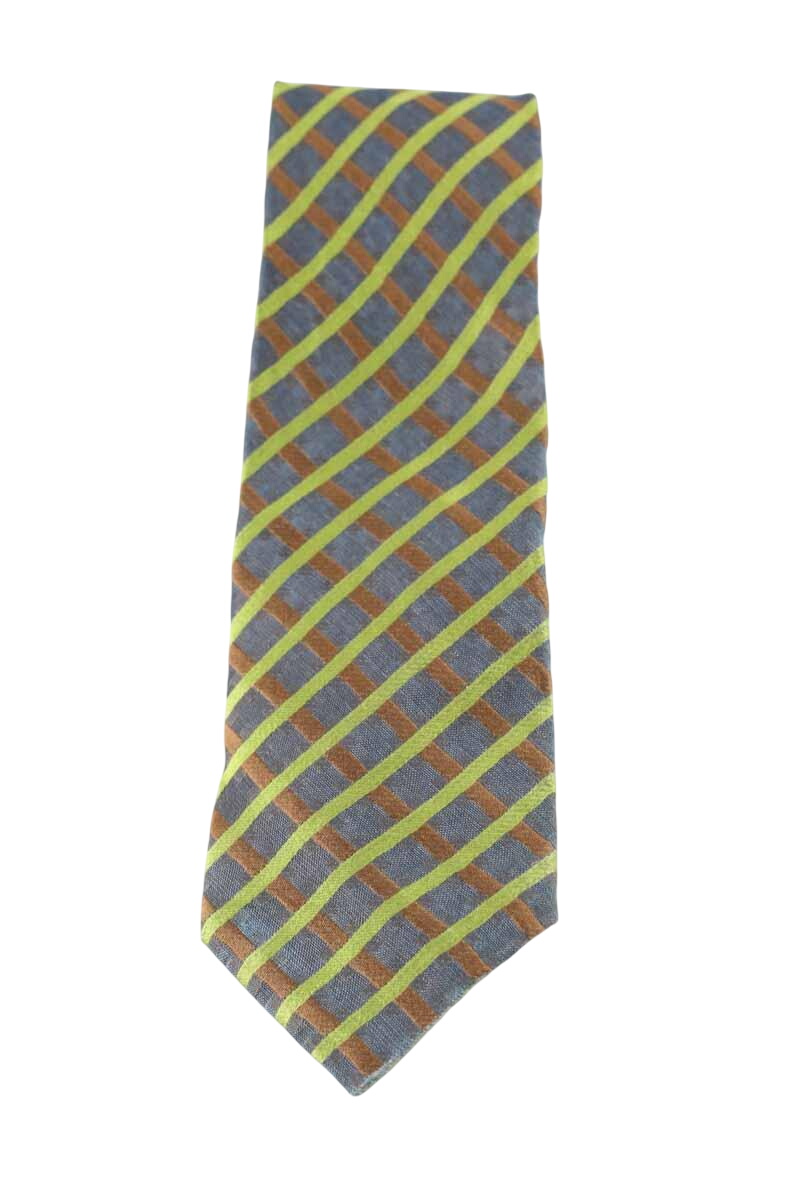 Navelli silk tie KENZO - SECONDE MAIN Green