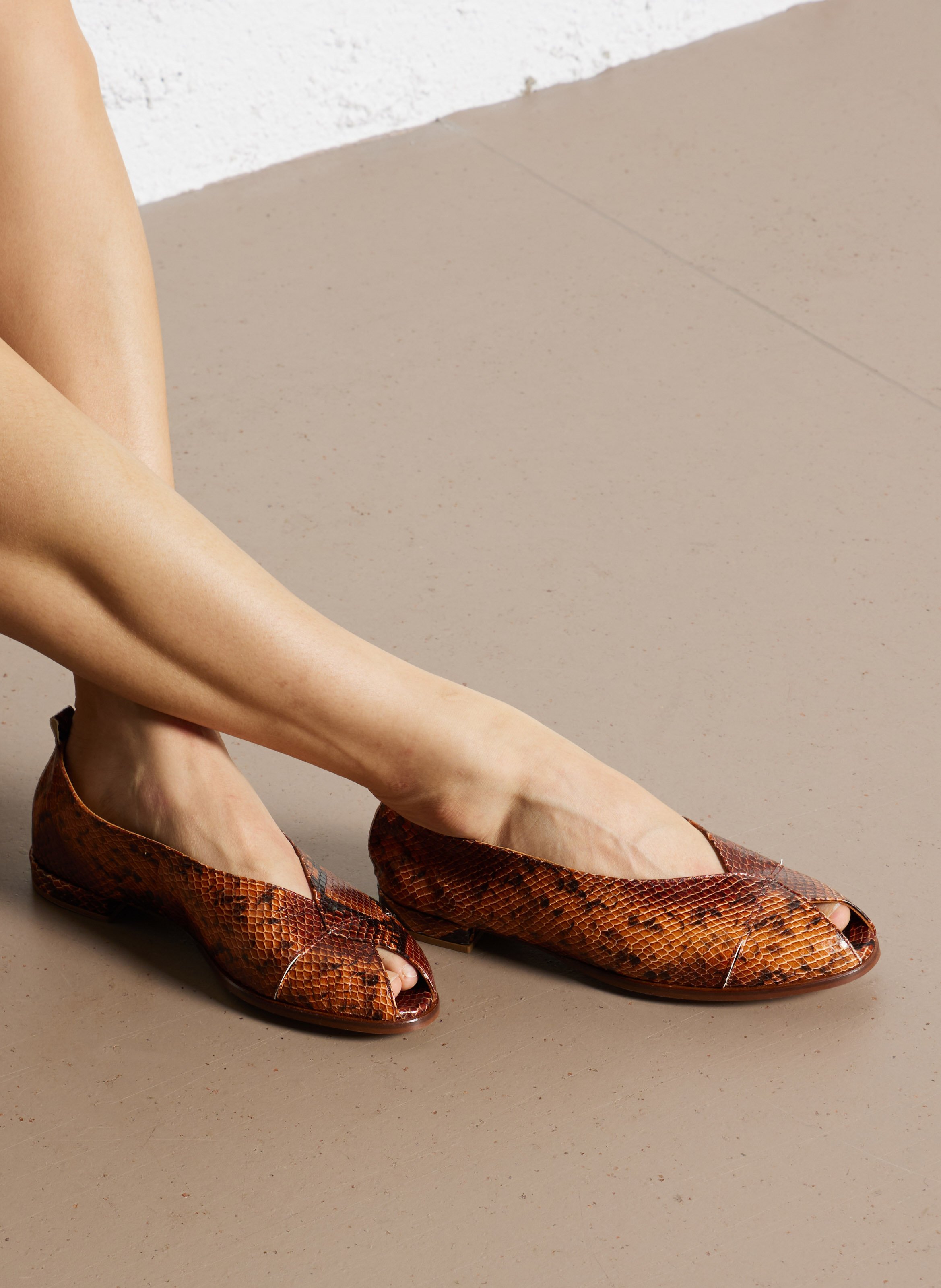 Ballerines en cuir imprimé KOSMA MENORCA Multicolore