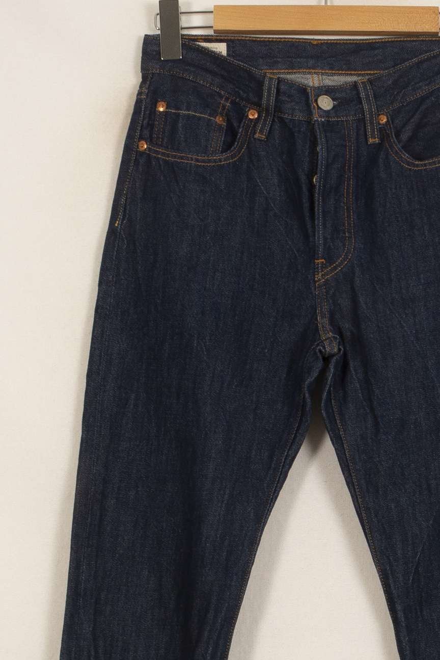 Cropped slim jeans with studs LEVI'S - Seconde main Blue