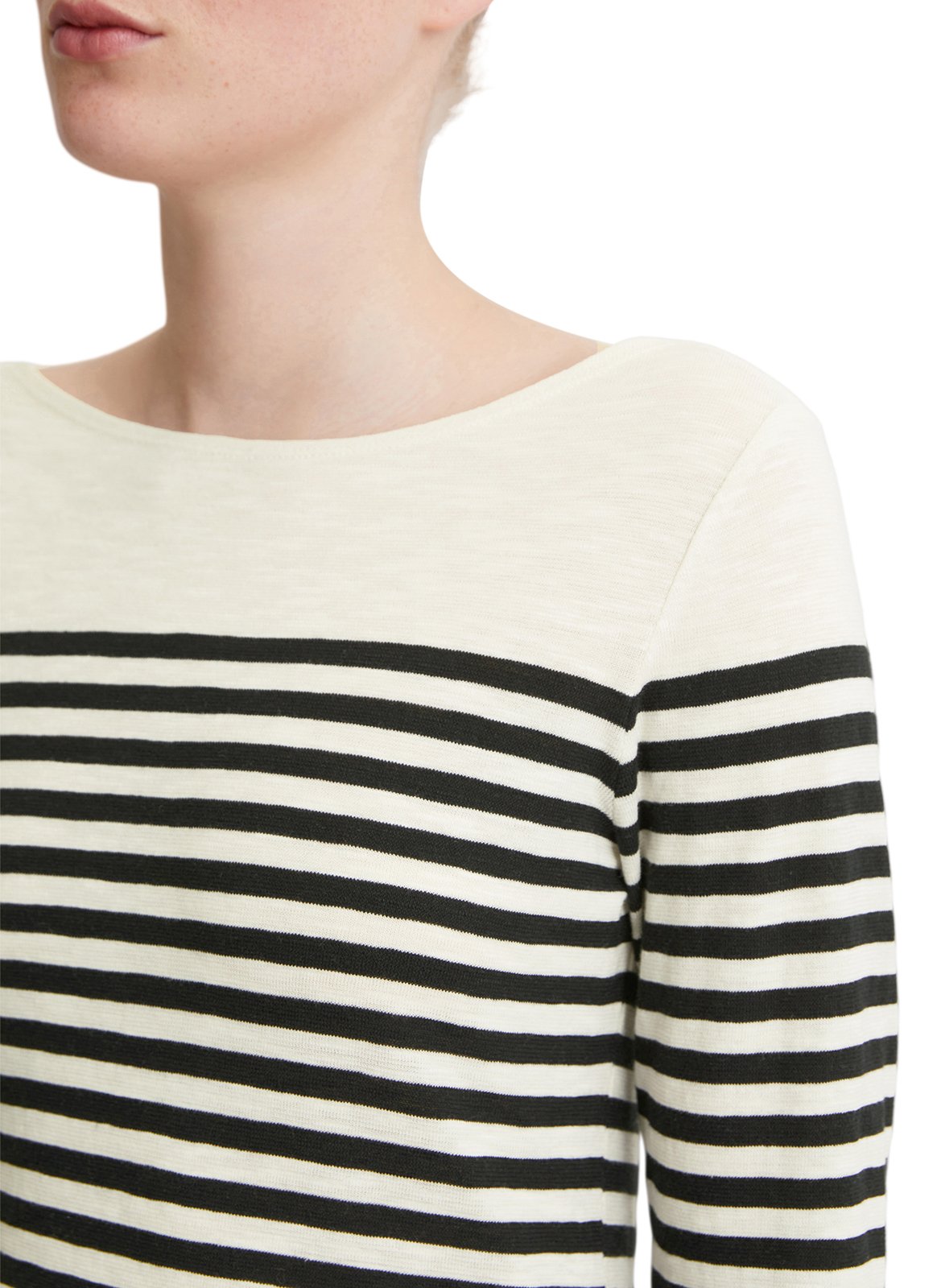 Camiseta de algodón con cuello barco MARC O'POLO Multicolor