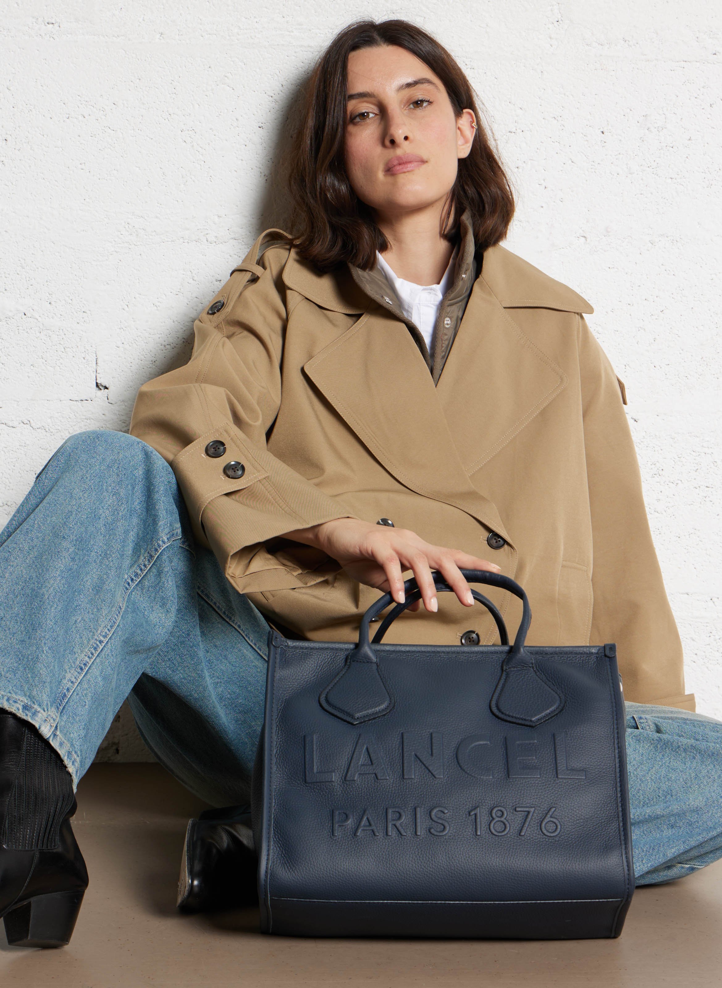 Billy L leather bag  LANCEL Blue