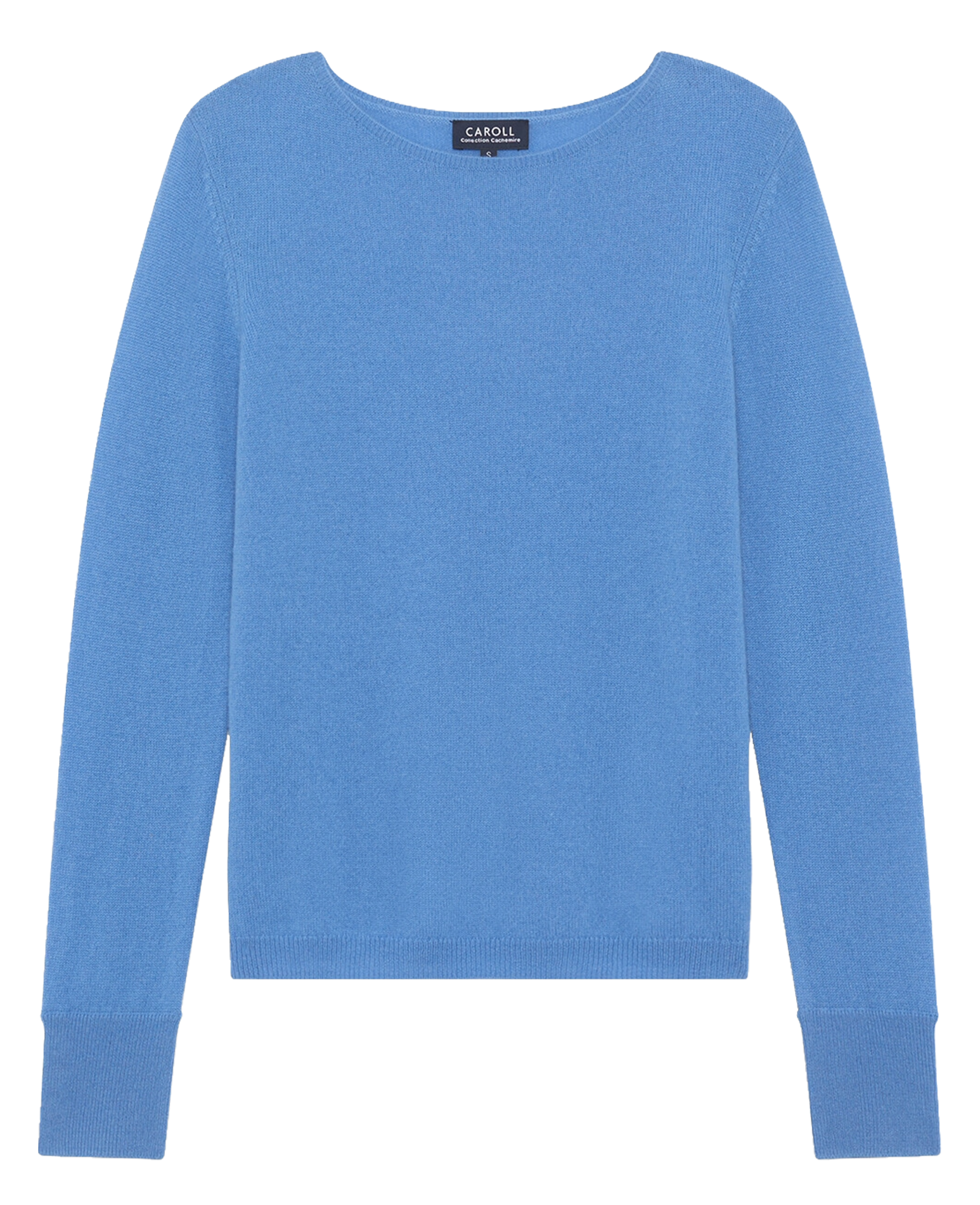Pull en cachemire col bateau CAROLL Bleu