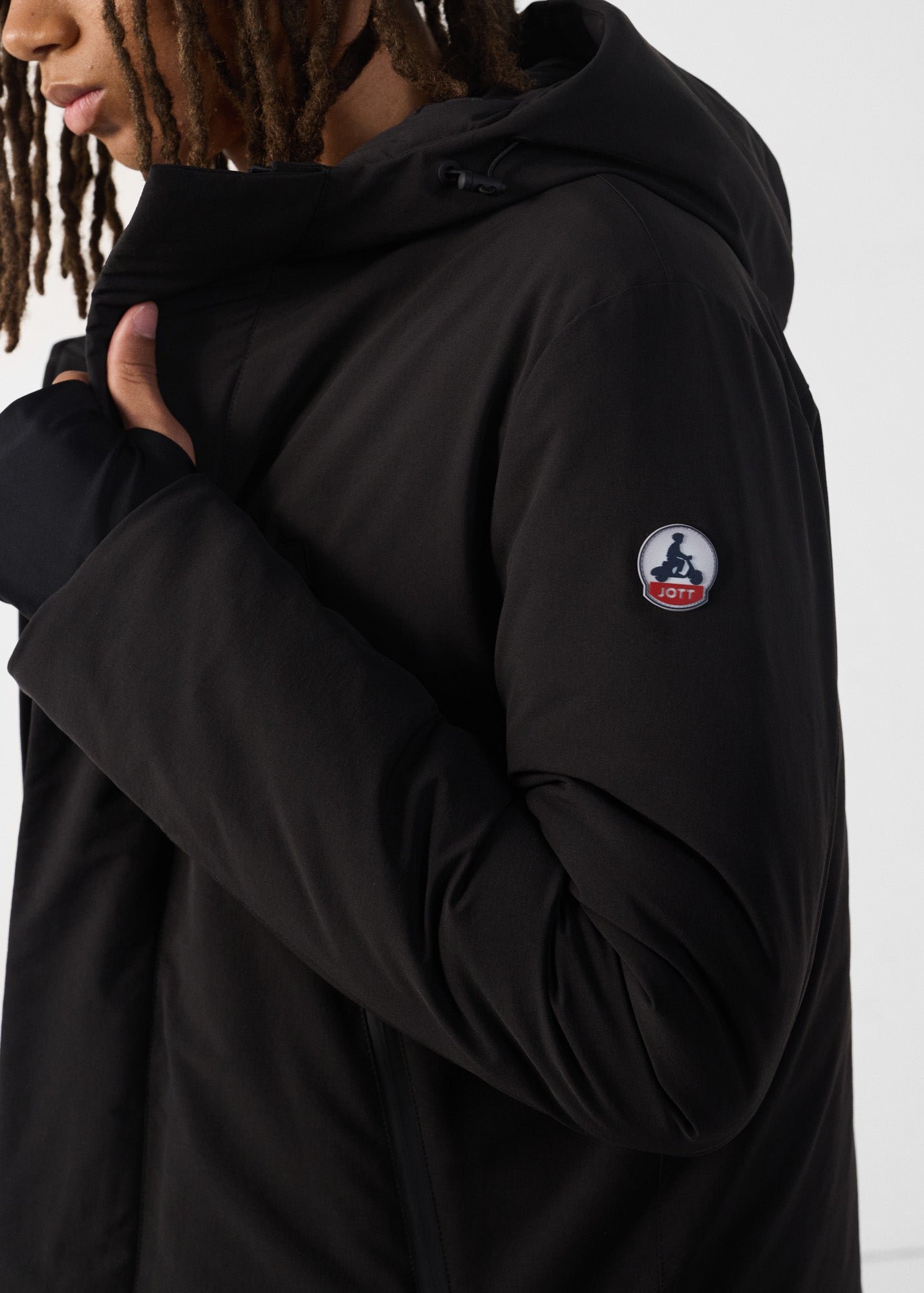 Icefloe hooded long jacket JOTT Black