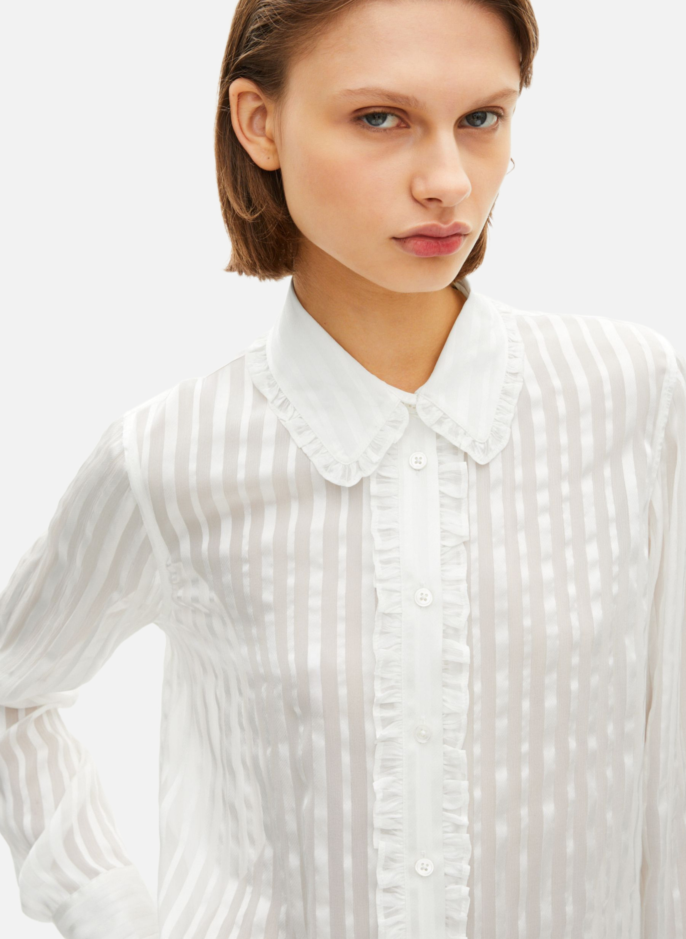 Printed silk satin classic-collar shirt THE KOOPLES White