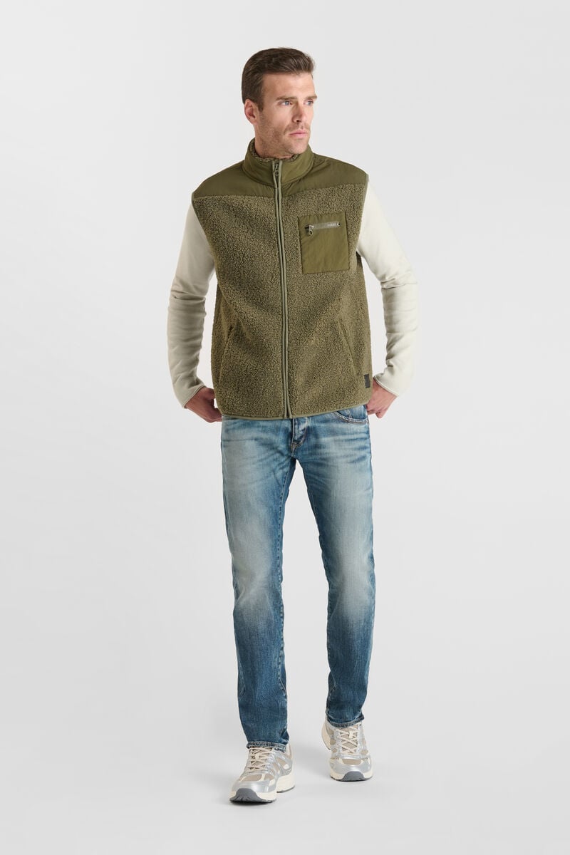 Sleeveless jacket LE TEMPS DES CERISES Khaki