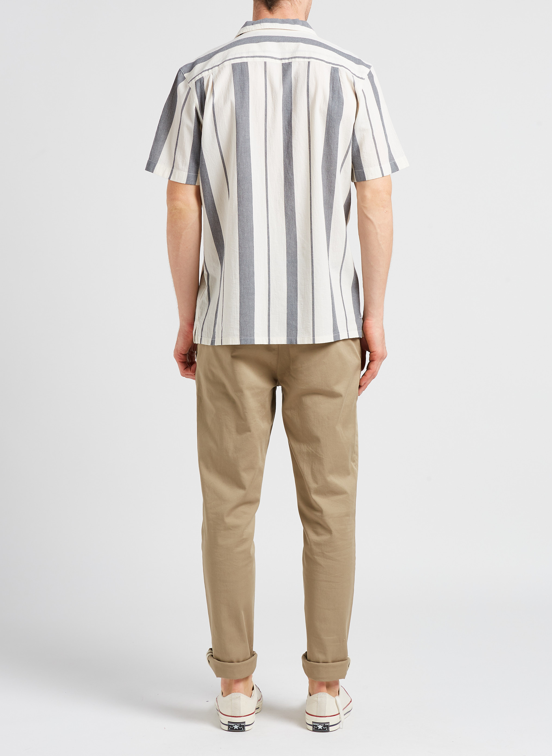 Striped cotton shirt FARAH Blue