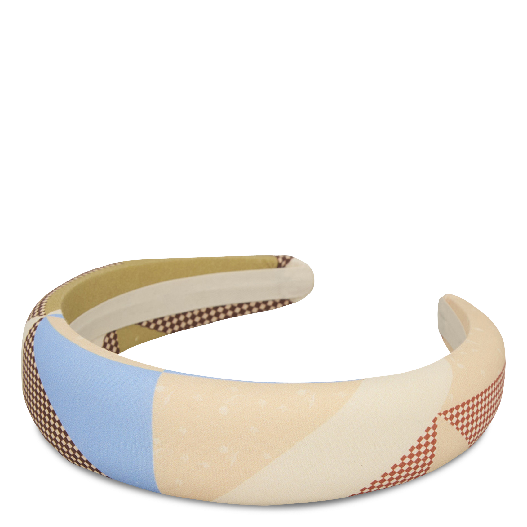 Serre-tête imprimée en coton BECKSONDERGAARD Vert