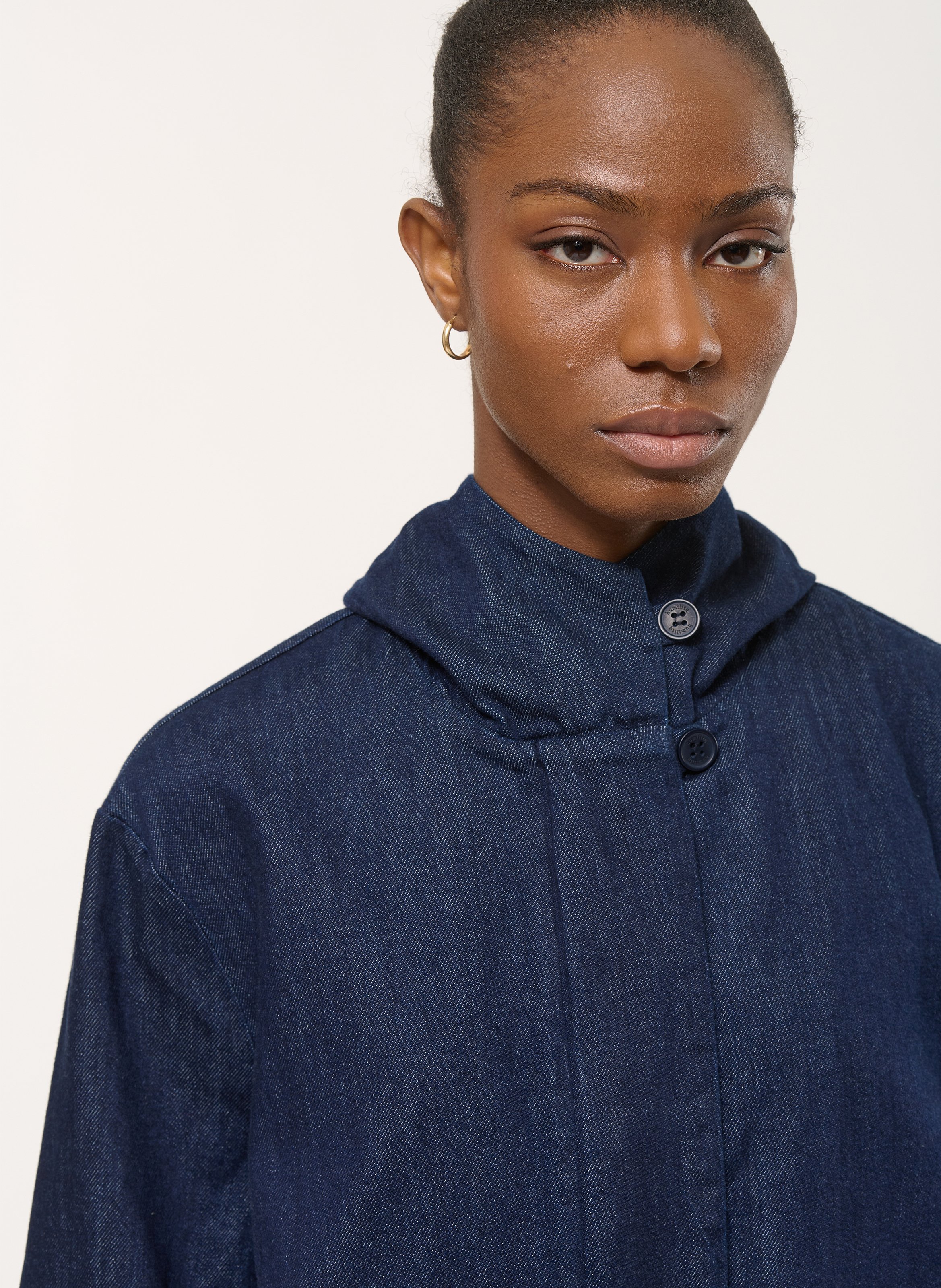 Veste en denim à capuche HUMILITY Bleu