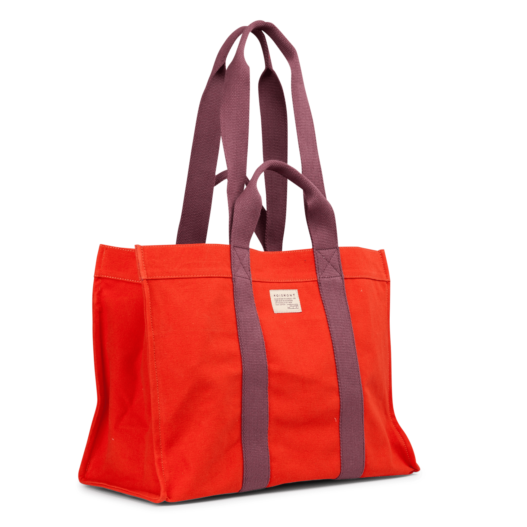 Katoenen shopper MOISMONT Rood