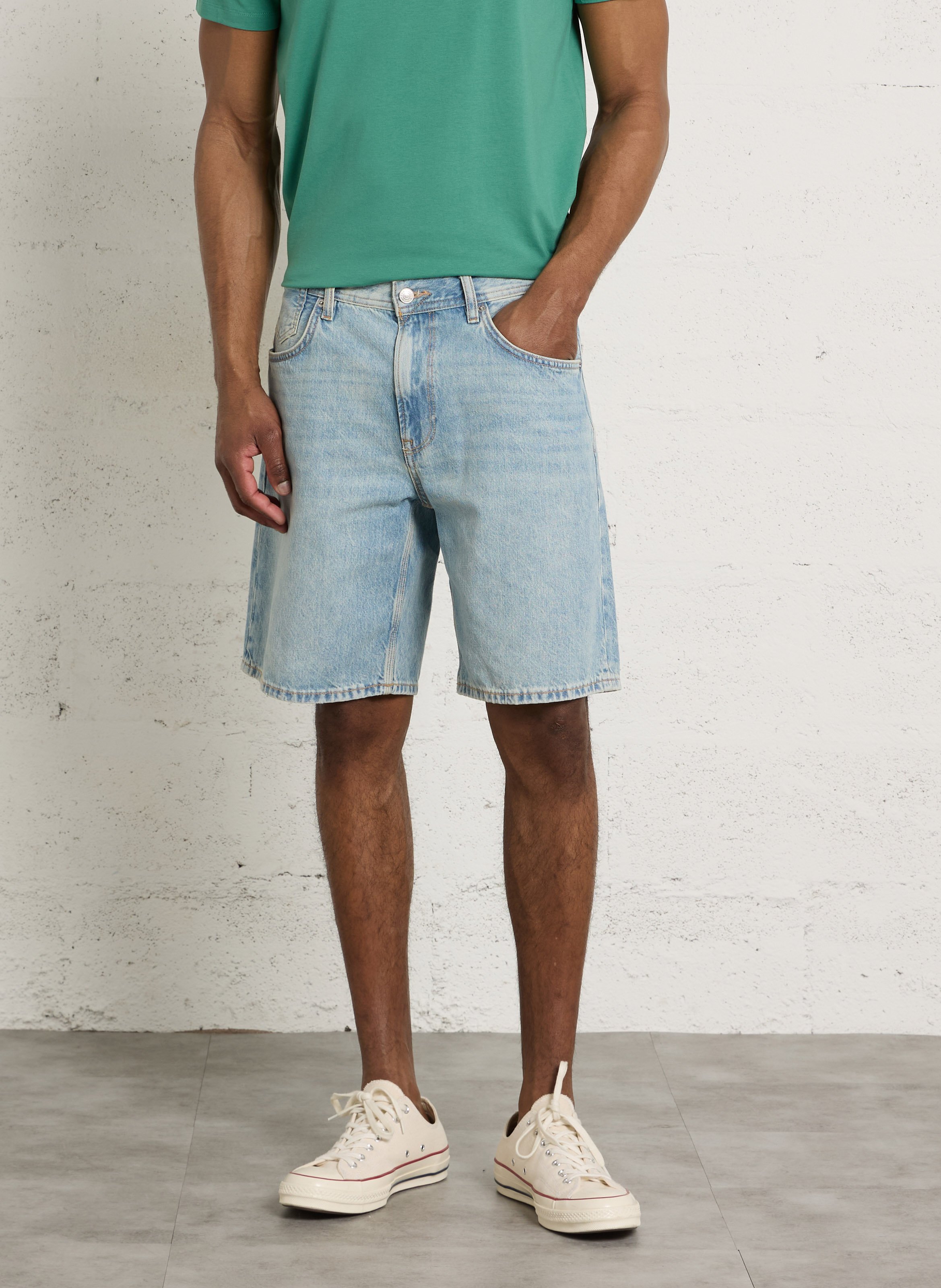 Short en jean PEPE JEANS Bleu