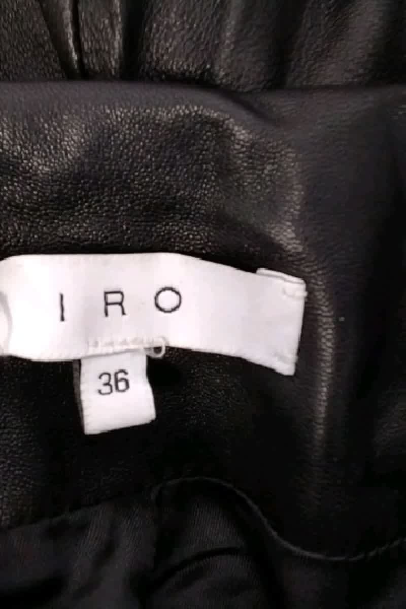 Pantalon droit IRO - Seconde Main Noir