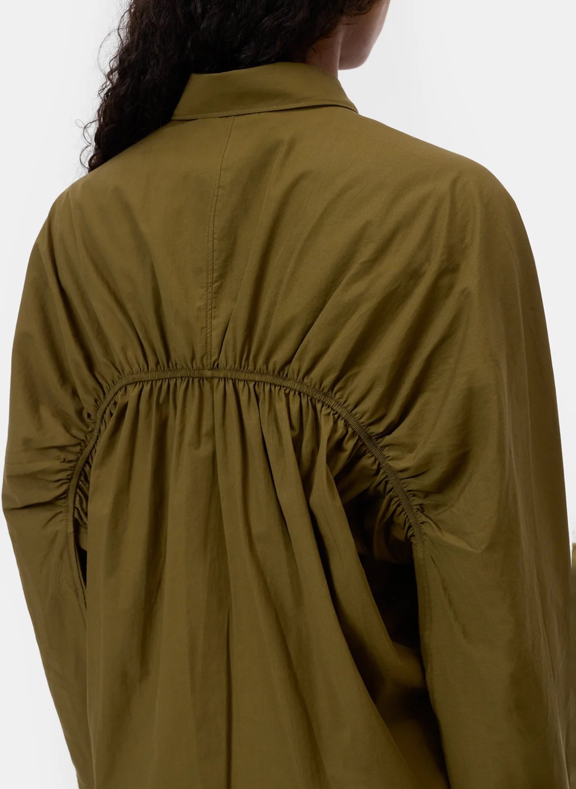 Chemise col classique en coton bio CLOSED Vert