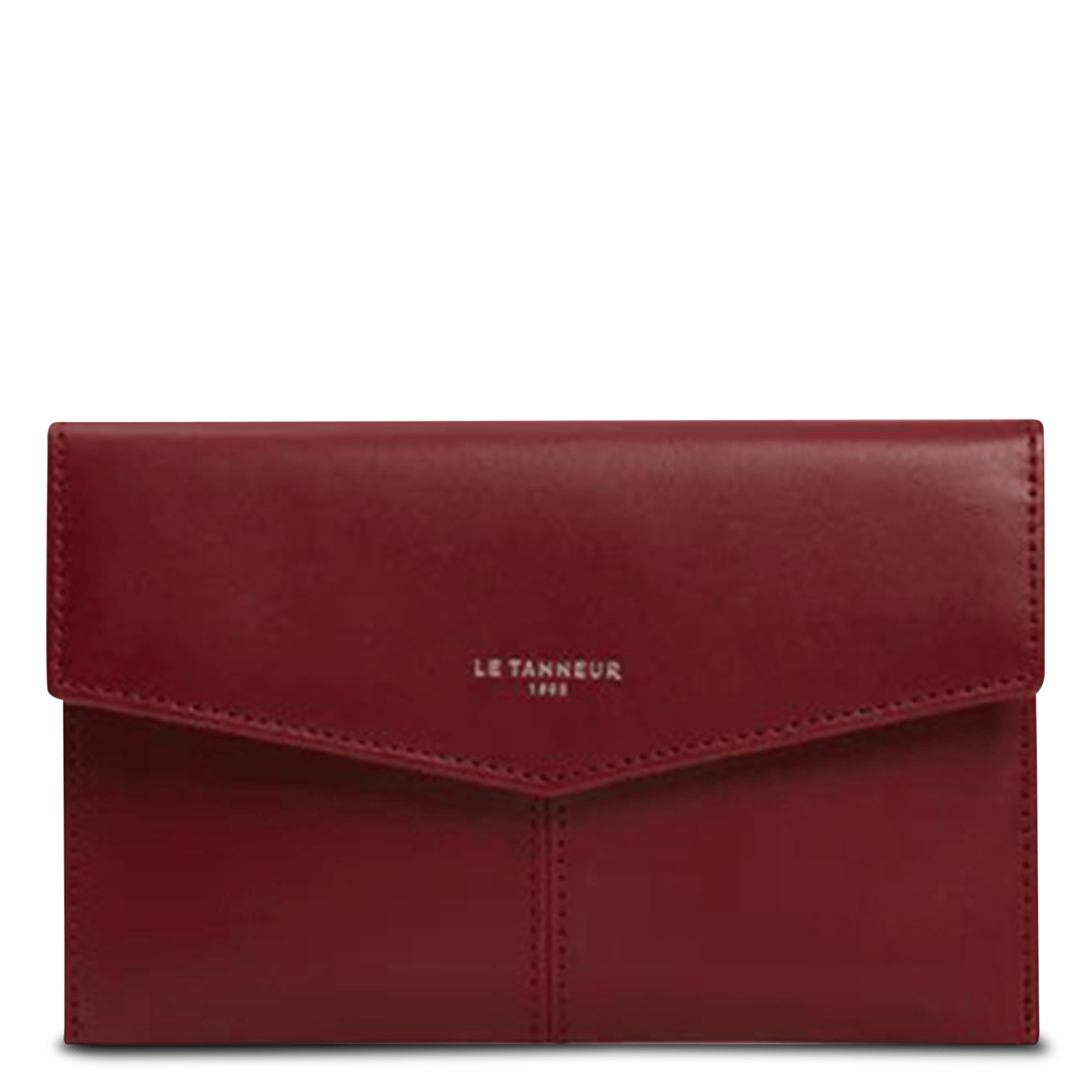 Umschlag-Clutch aus Glattleder LE TANNEUR
