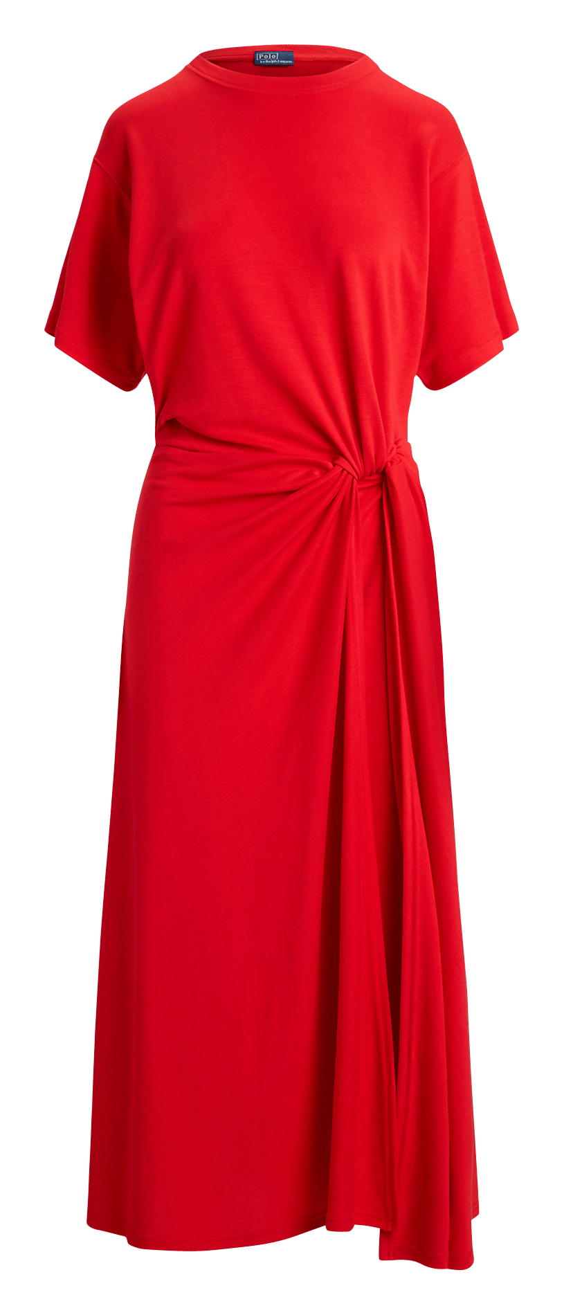 Gedraperetes langes Kleid POLO RALPH LAUREN Rot