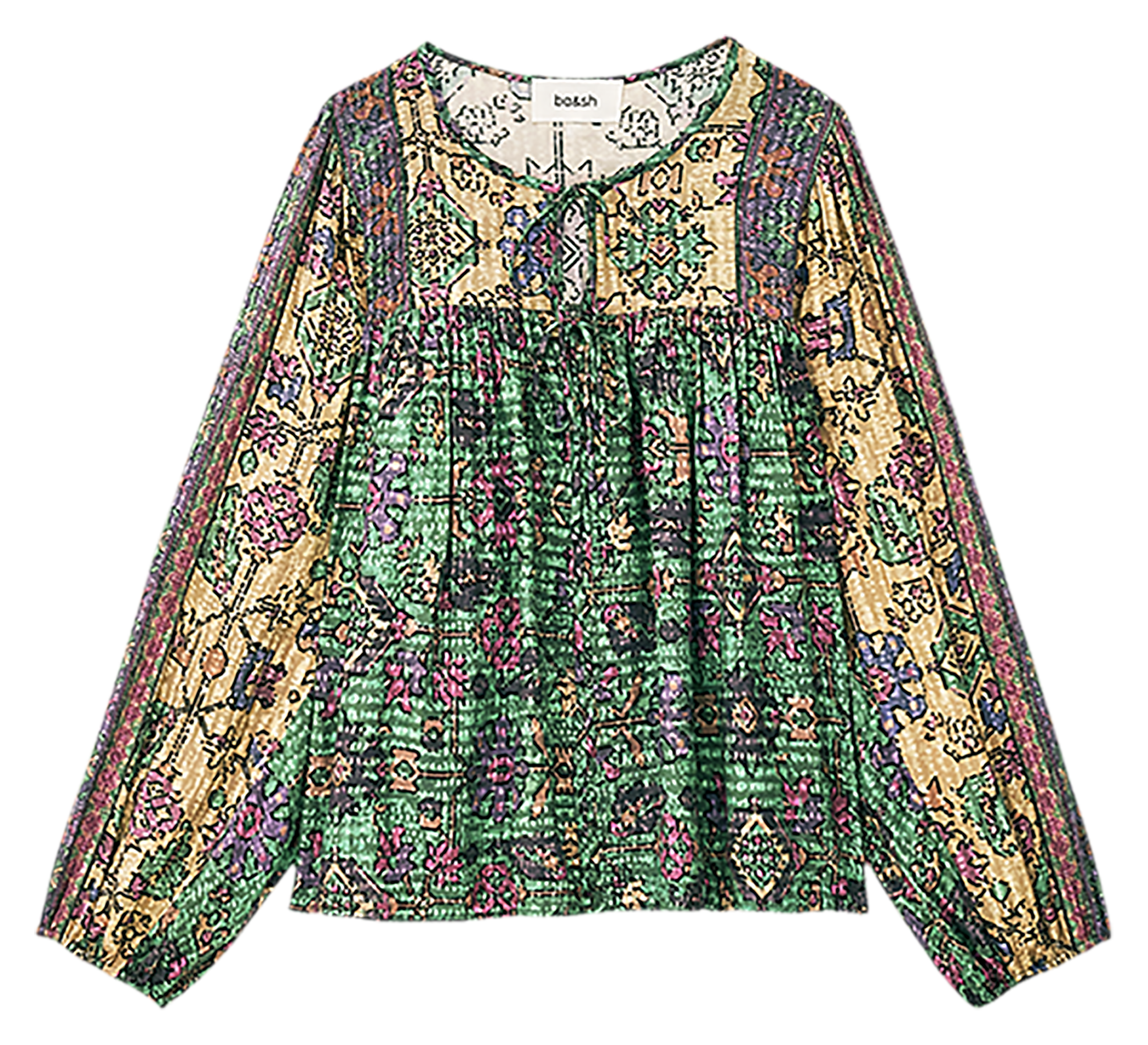 Blouse ample imprimée BA&SH Vert
