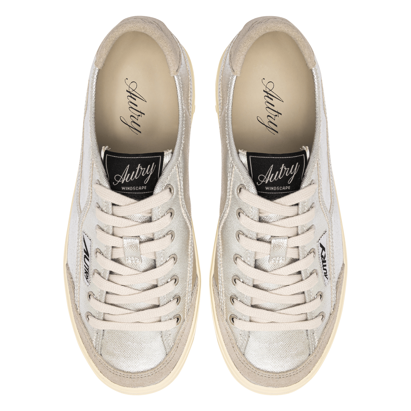 Leather dress shoes AUTRY Silver