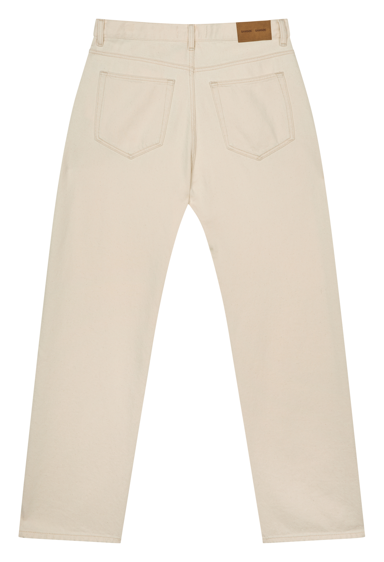 Straight organic cotton jeans SAMSOE SAMSOE White
