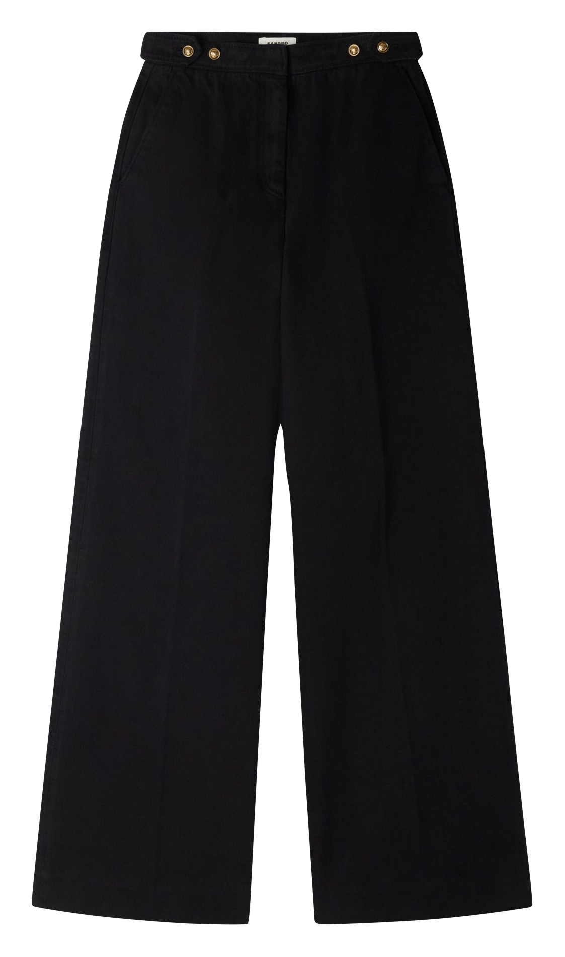 Jean large en coton SANDRO Noir