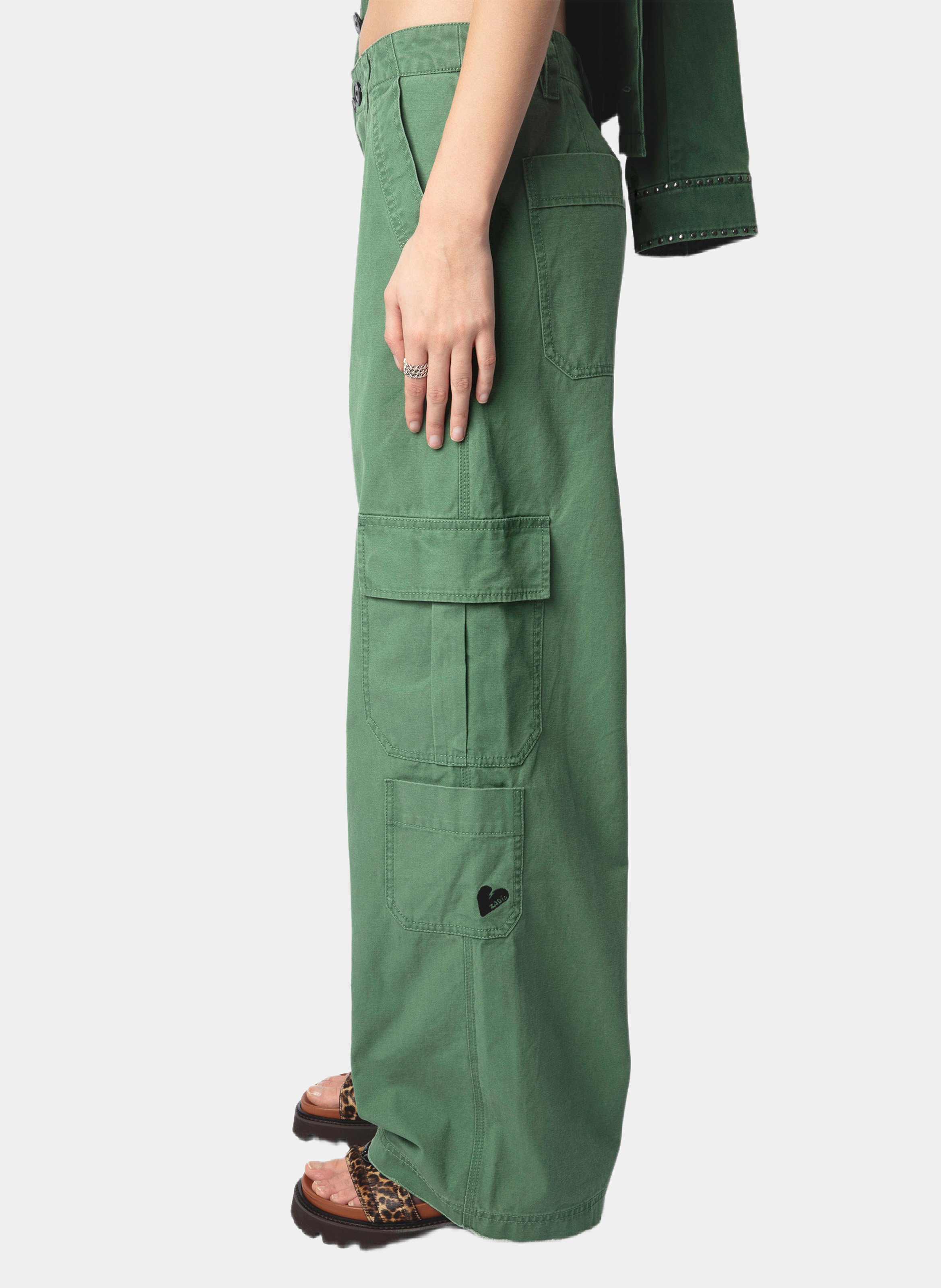 Pantalon cargo en coton  ZADIG&VOLTAIRE Vert