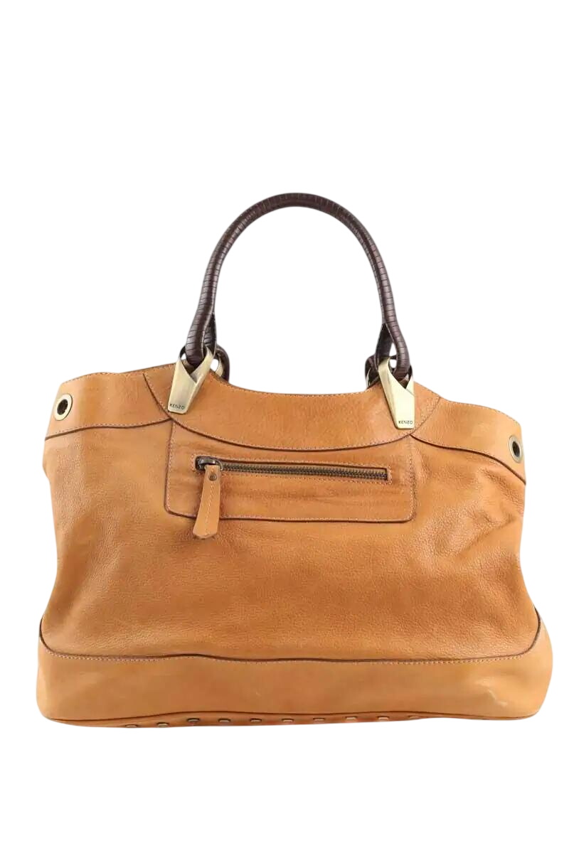 Handbag KENZO - SECONDE MAIN Brown