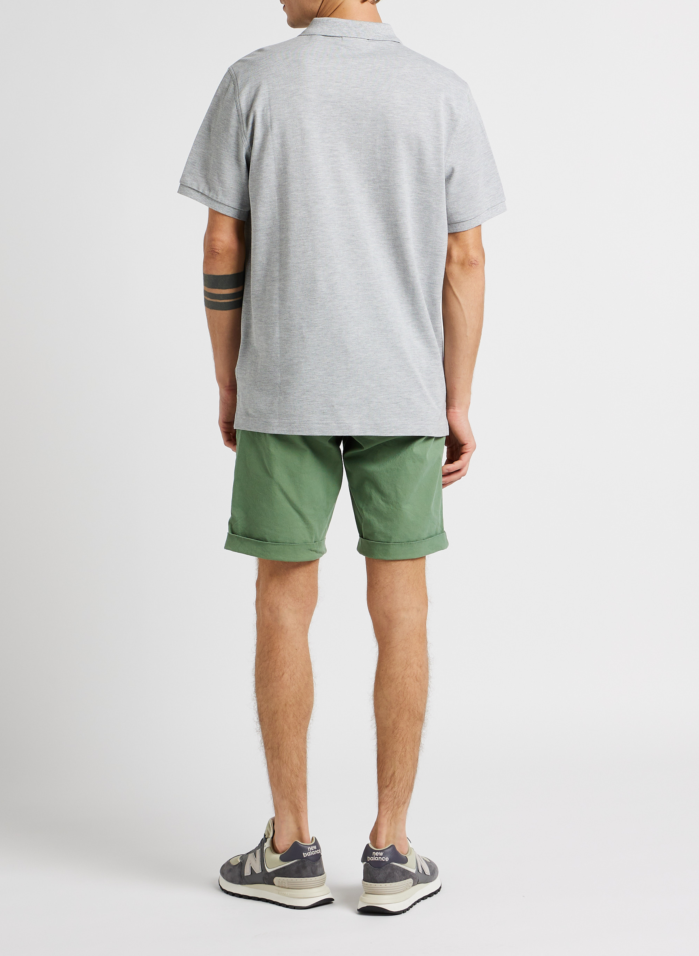 Poloshirt aus Baumwolle mit klassischem Kragen GANT Grau