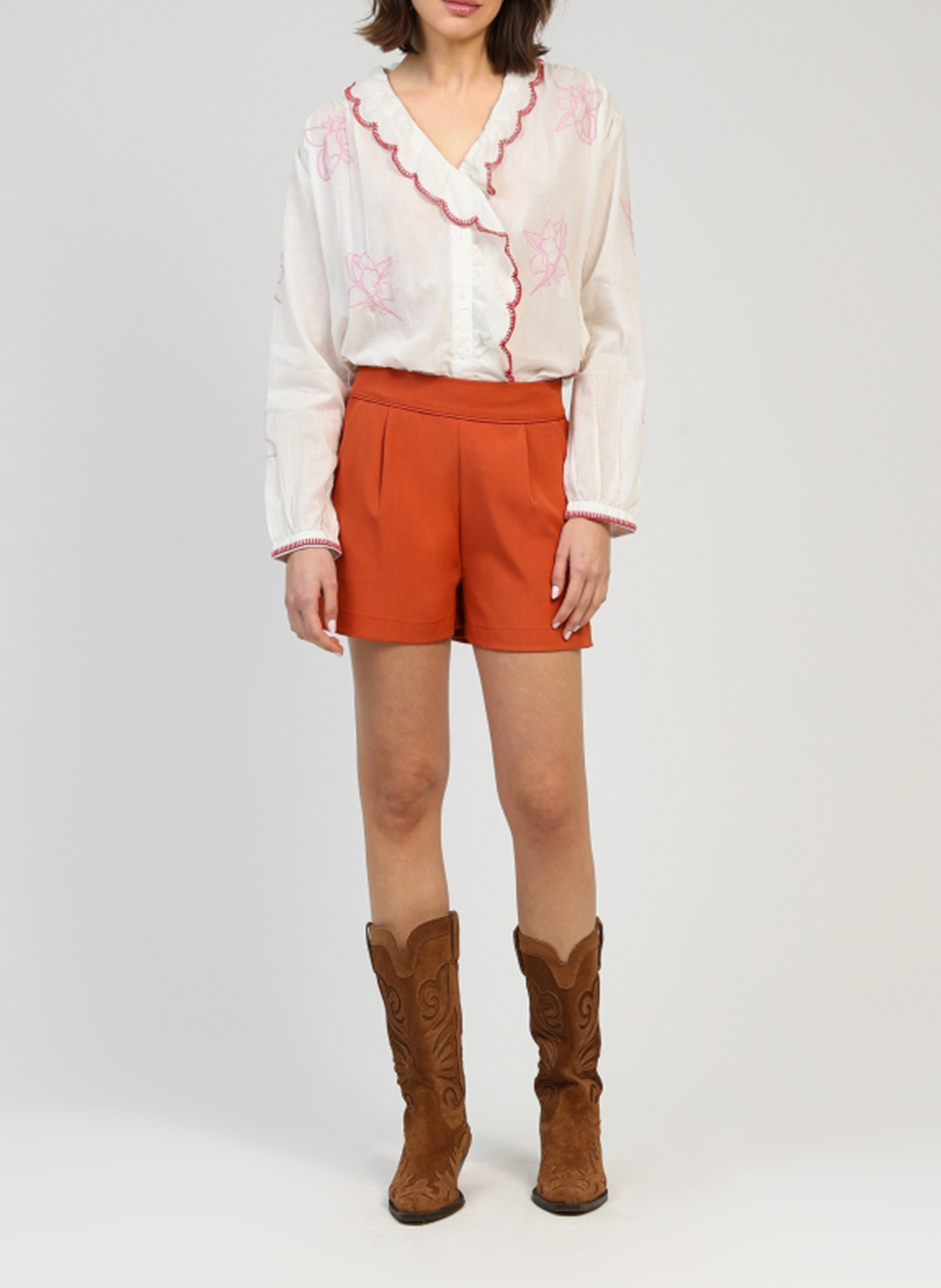Bundfalten-Shorts AN'GE Orange