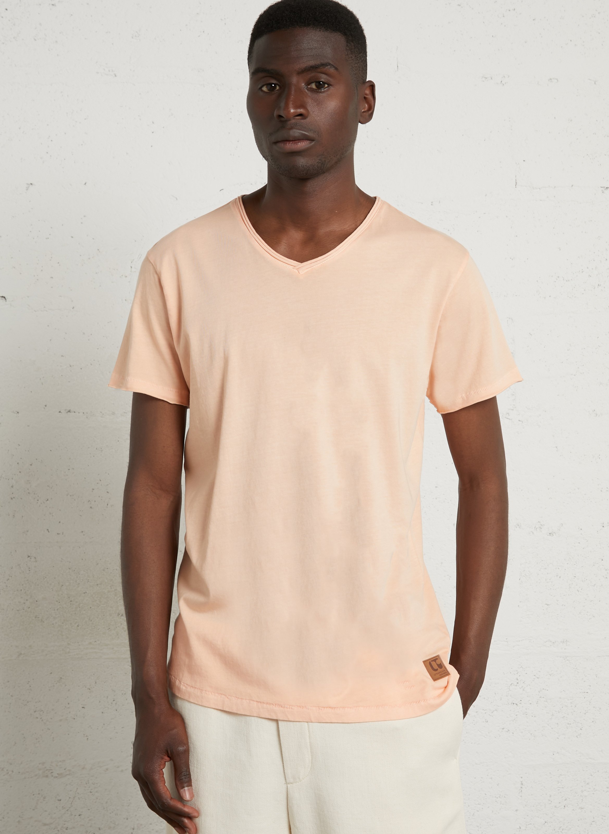 Katoenen T-shirt met boothals LE TEMPS DES CERISES Geel