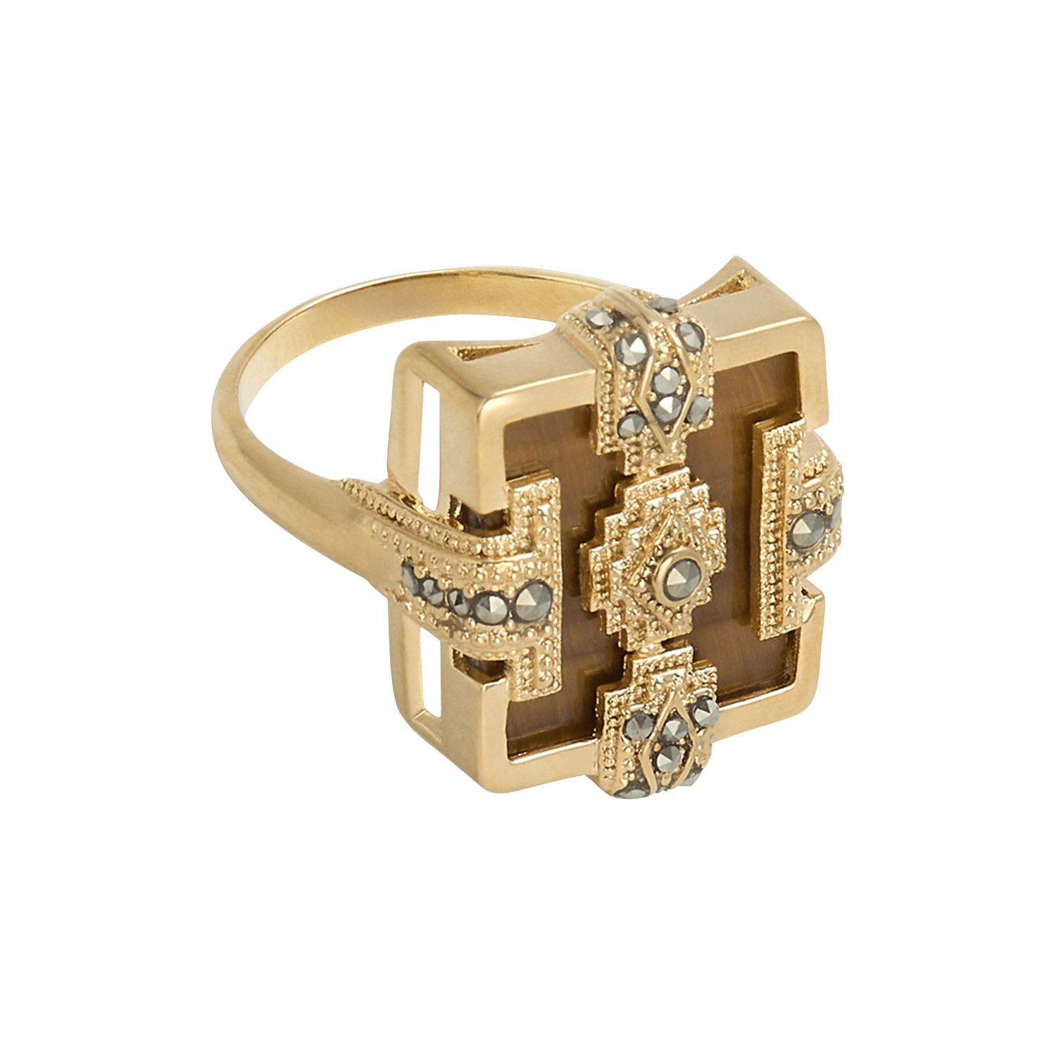 Bague carrée  BA&SH Doré