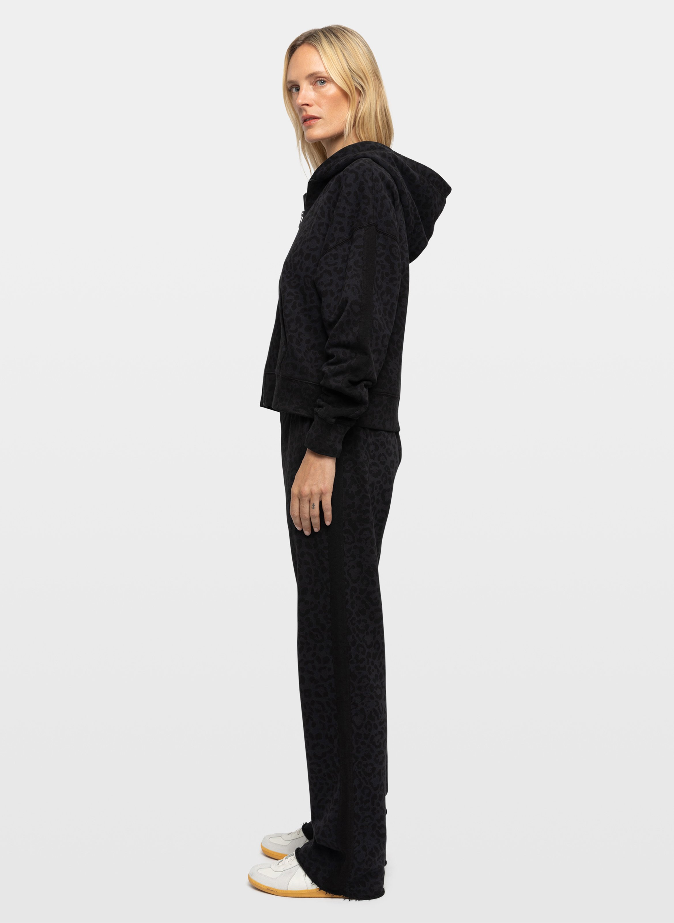 Leopard-Print Kapuzen-Sweatshirt ZADIG&VOLTAIRE Grau