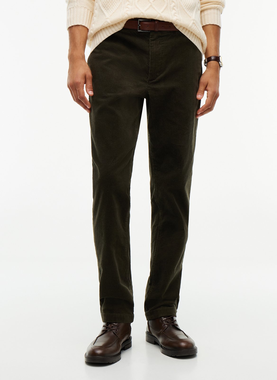 Gerade geschnittene Cordhose TOMMY HILFIGER Grun