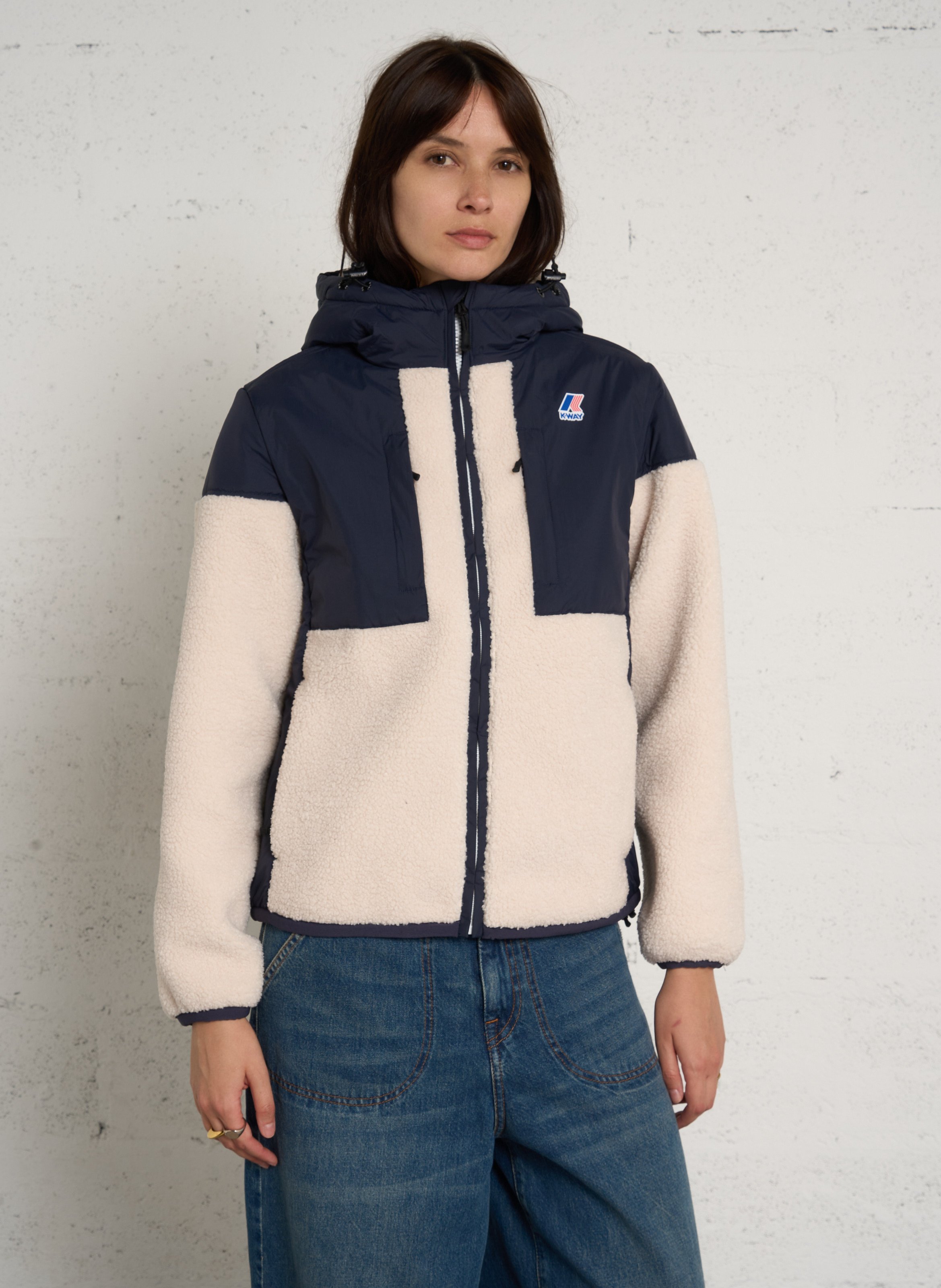 Fleecepullover mit Stehkragen K-WAY Blau