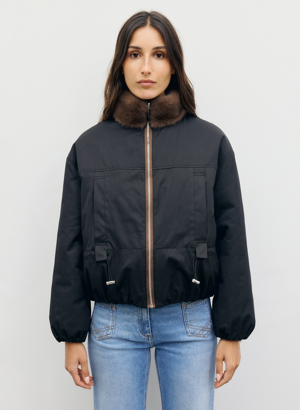 Manteau réversible effet fourrure GERARD DAREL Bruin