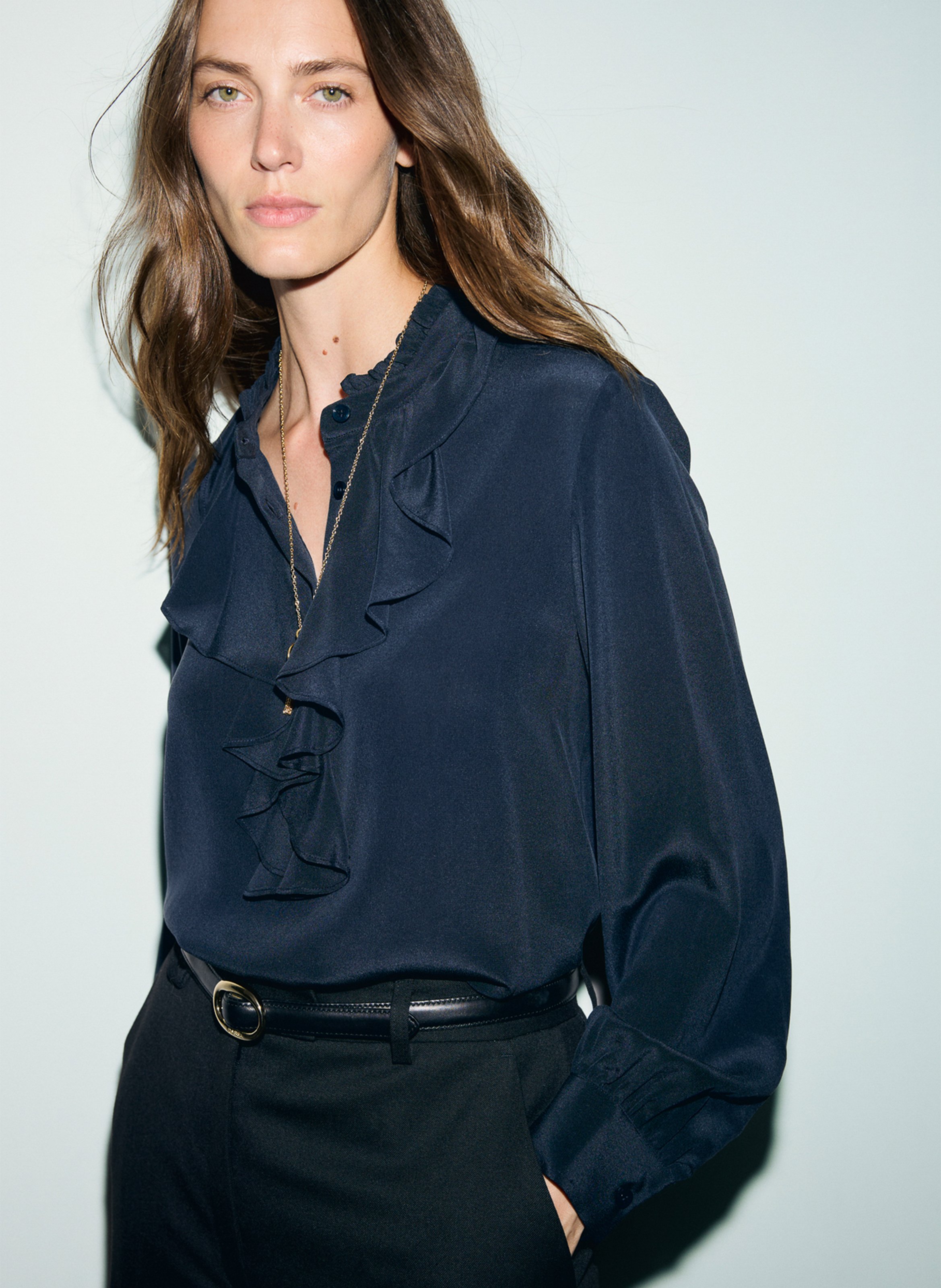 Geblümte Bluse mit Rundhalskragen GERARD DAREL Blau