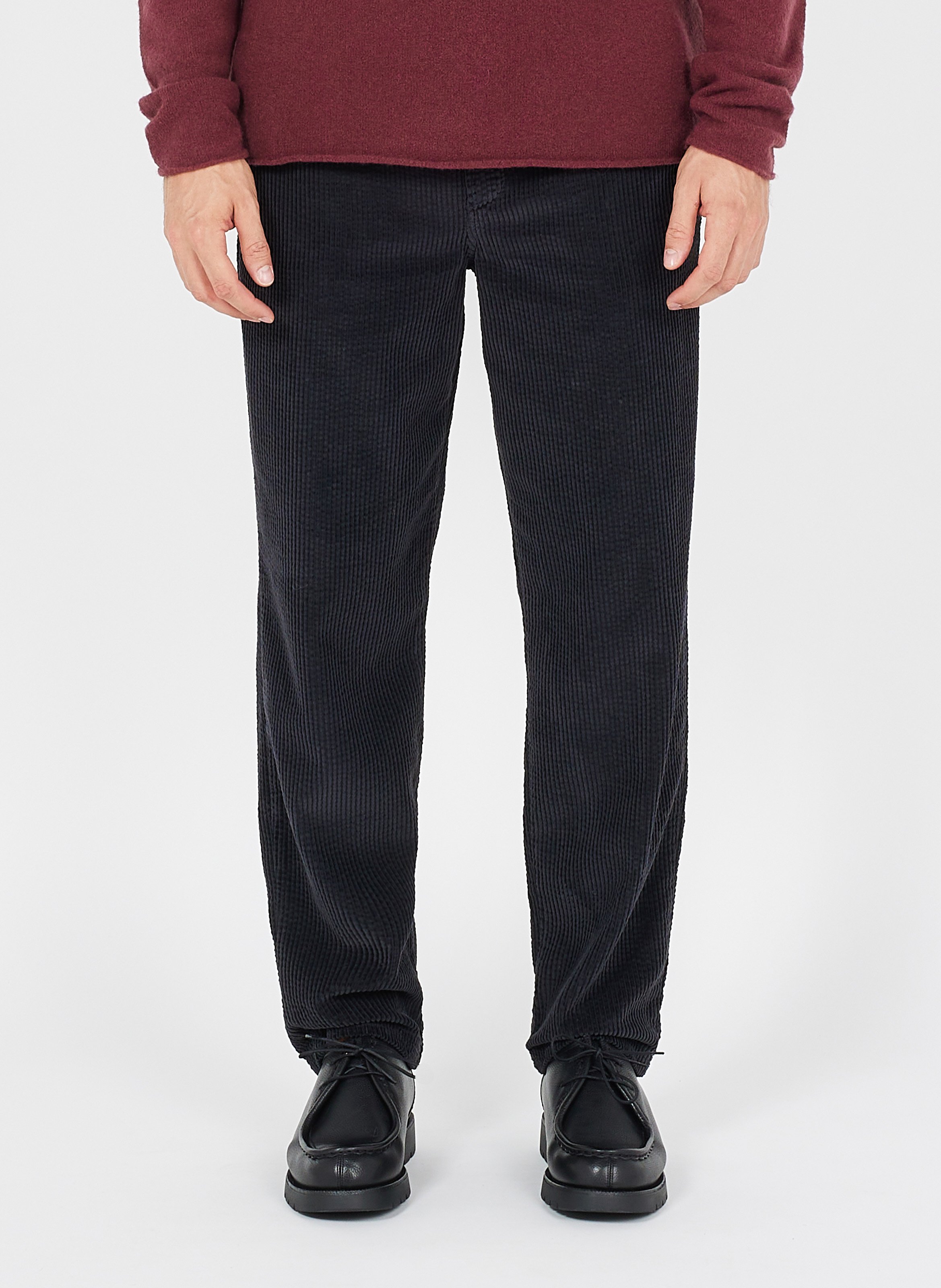 Ribbed cotton pants AMERICAN VINTAGE Black