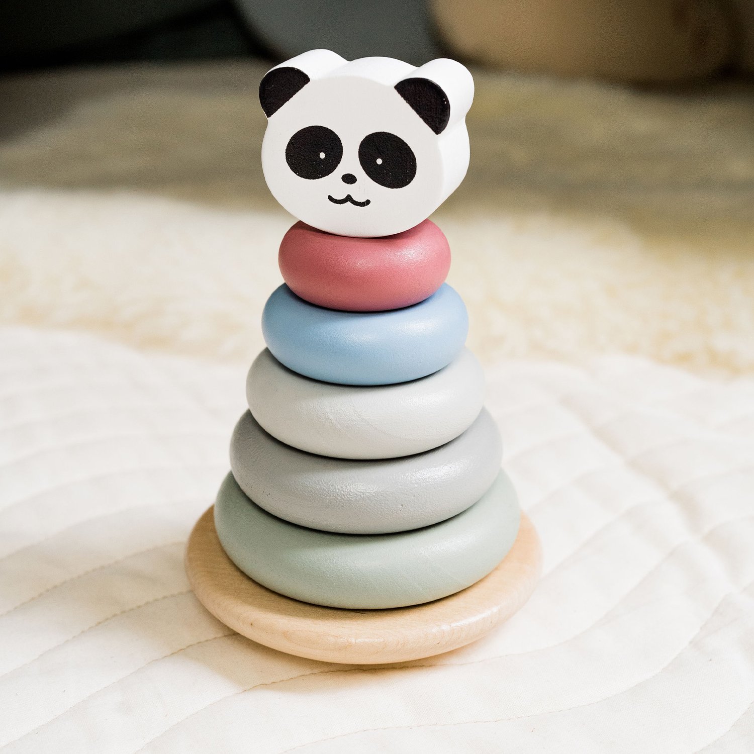 Panda stacking tower KINDSGUT Multicolored
