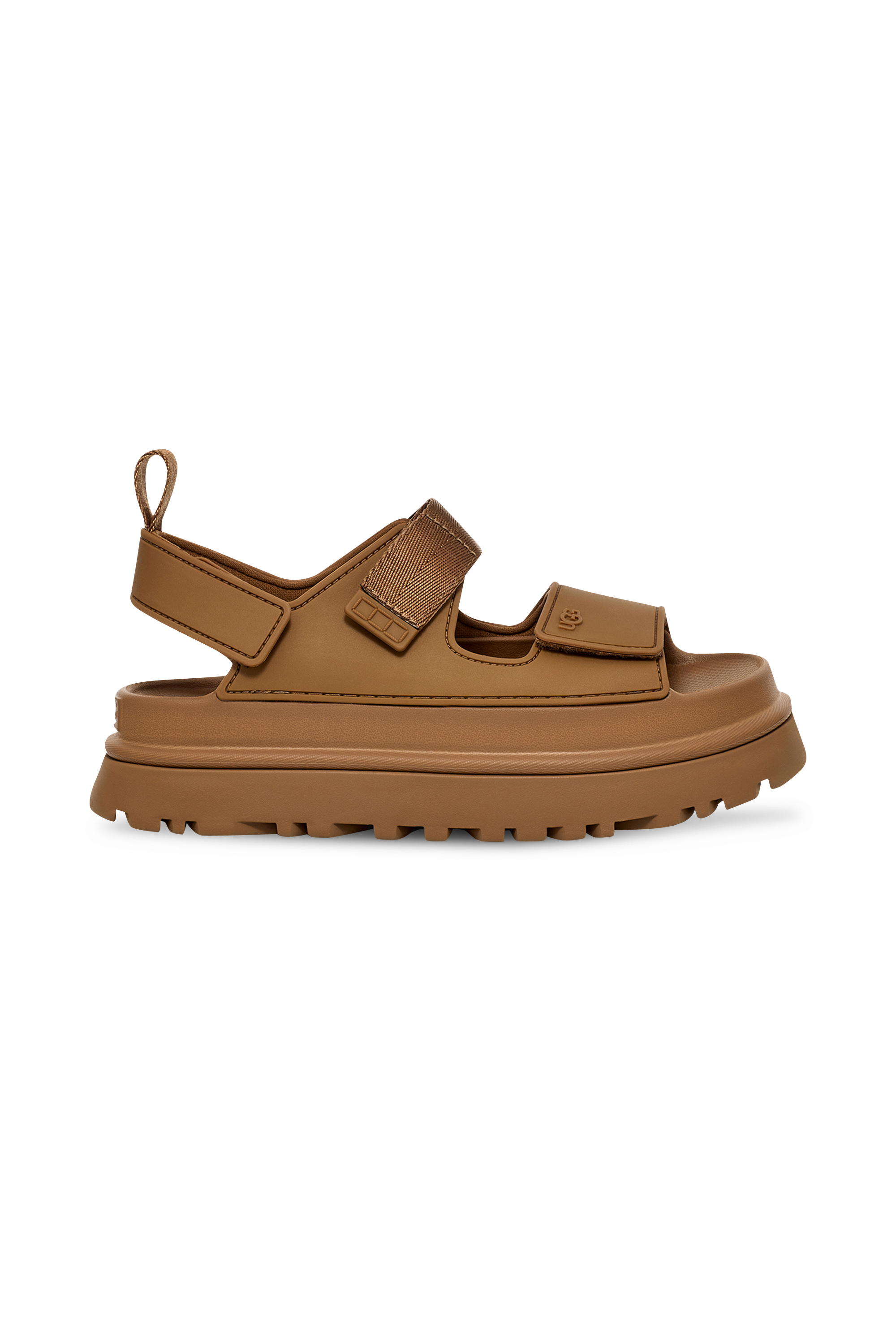 Sandales crantées à scratch  UGG Marron