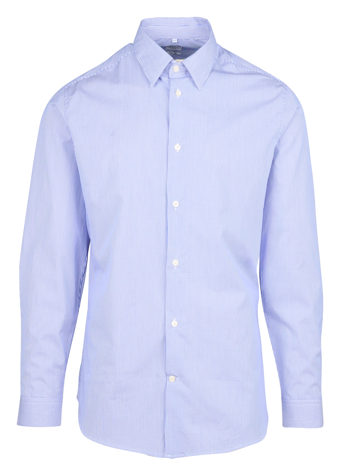 Slim striped cotton shirt AU PRINTEMPS PARIS Blue