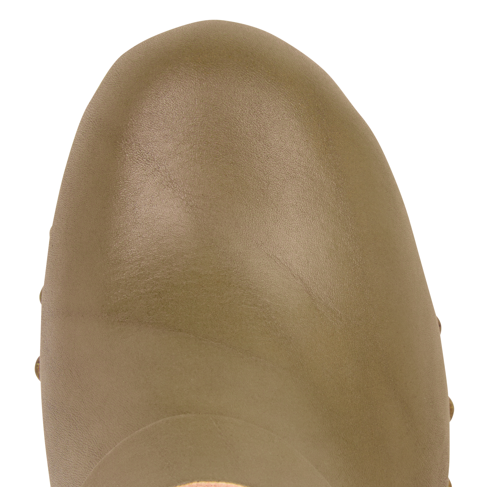 High leather sandals BOSABO Khaki