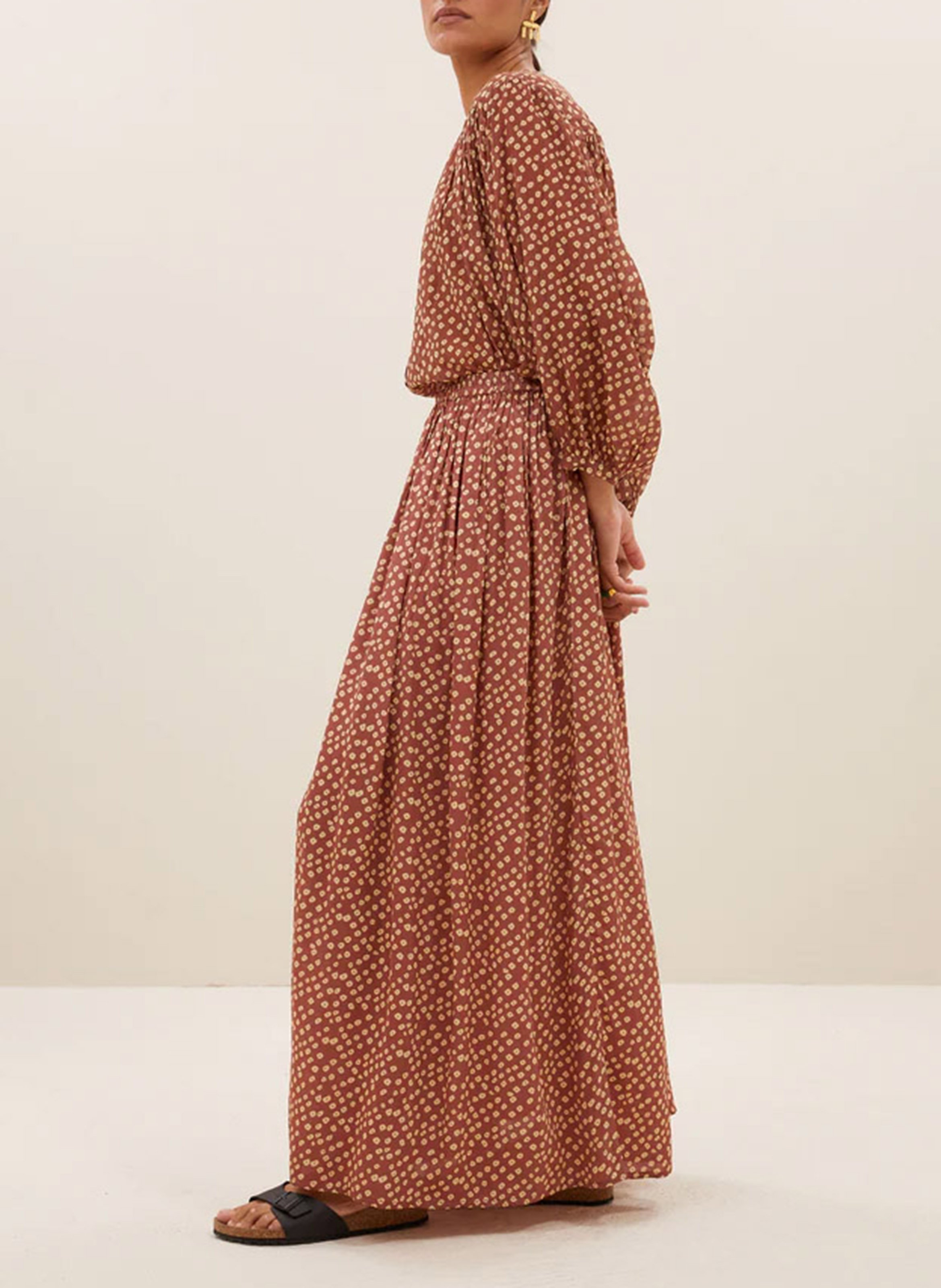 Long printed skirt BY BAR Brown