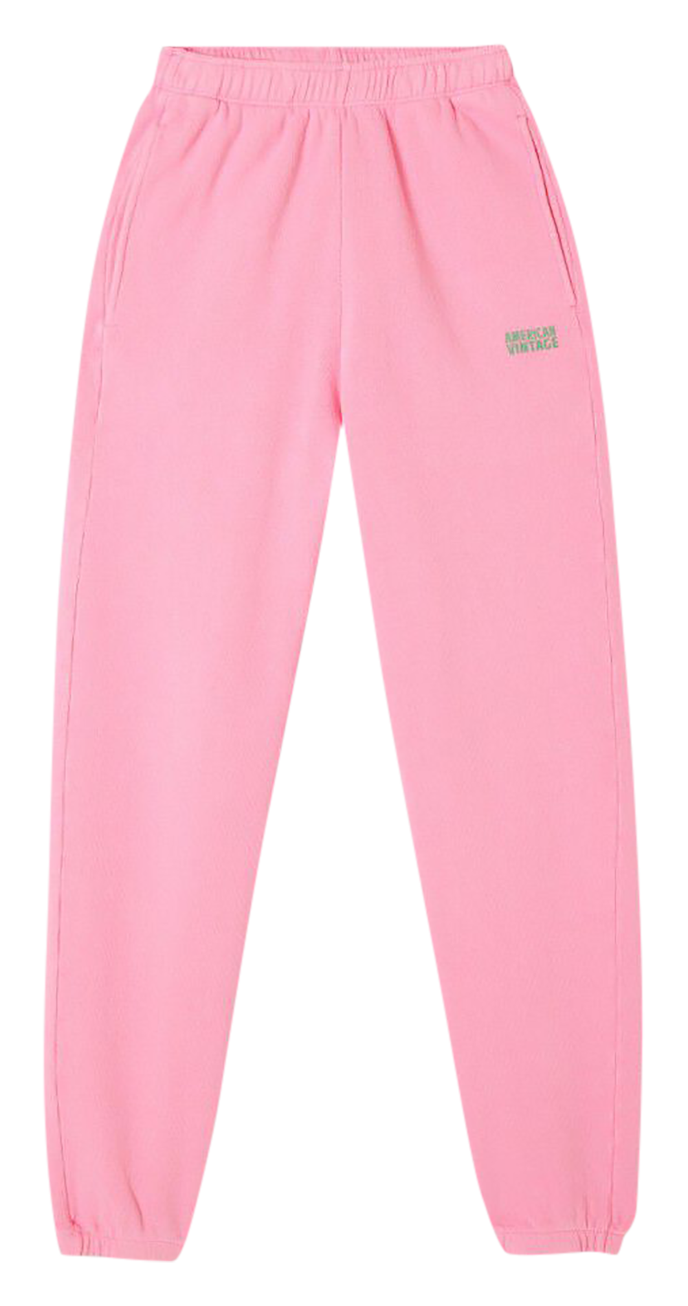 High-waisted cotton-blend joggers AMERICAN VINTAGE Pink