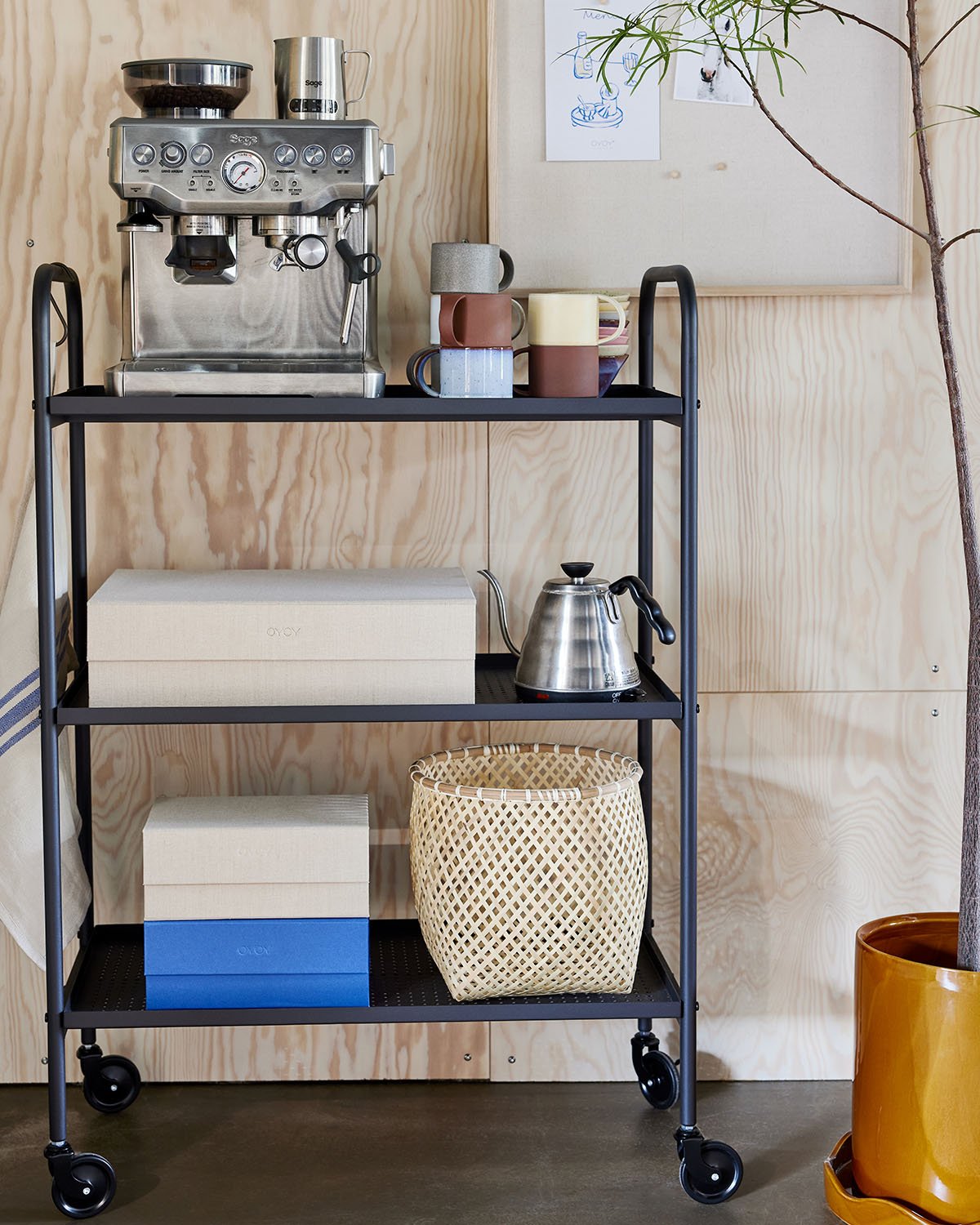 Cardboard storage box OYOY LIVING DESIGN Blue