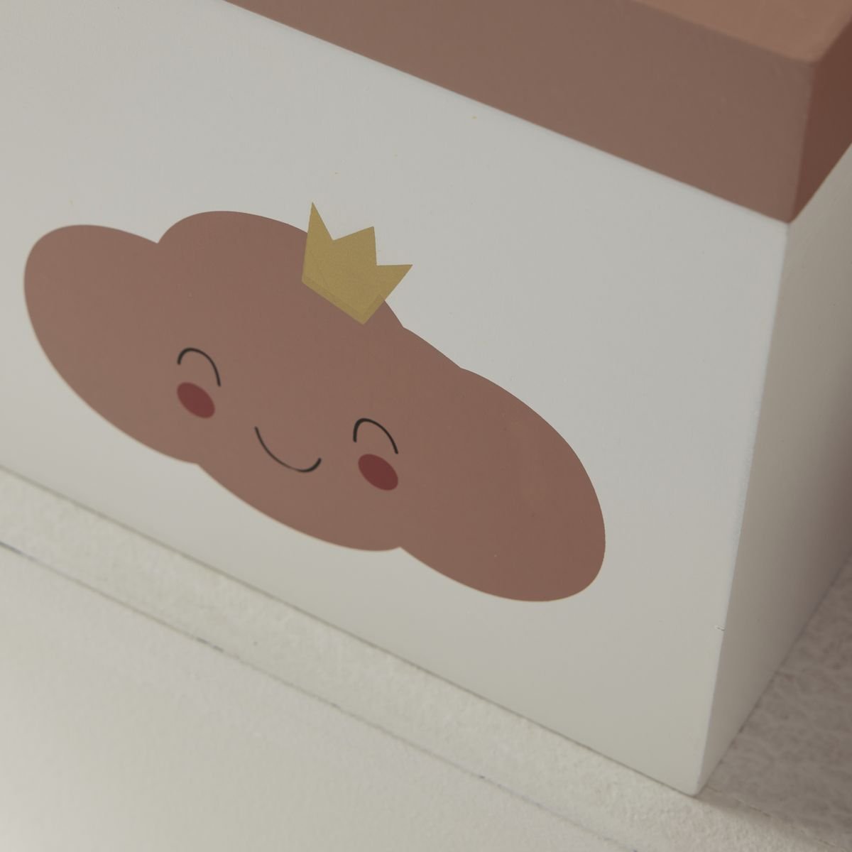 Wooden storage box FACTORY White