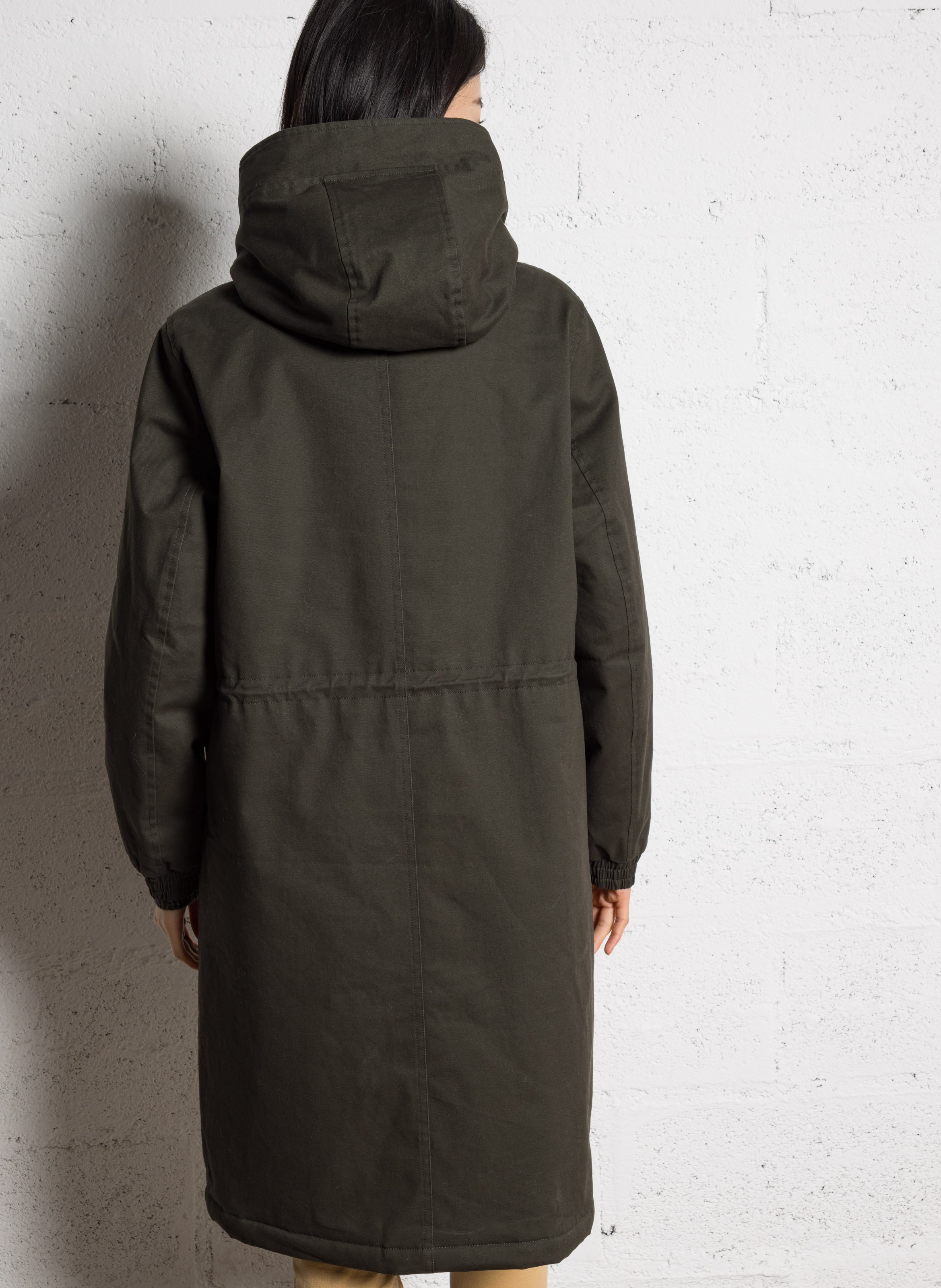 Rechte jacquard jas  ONE STEP Groen