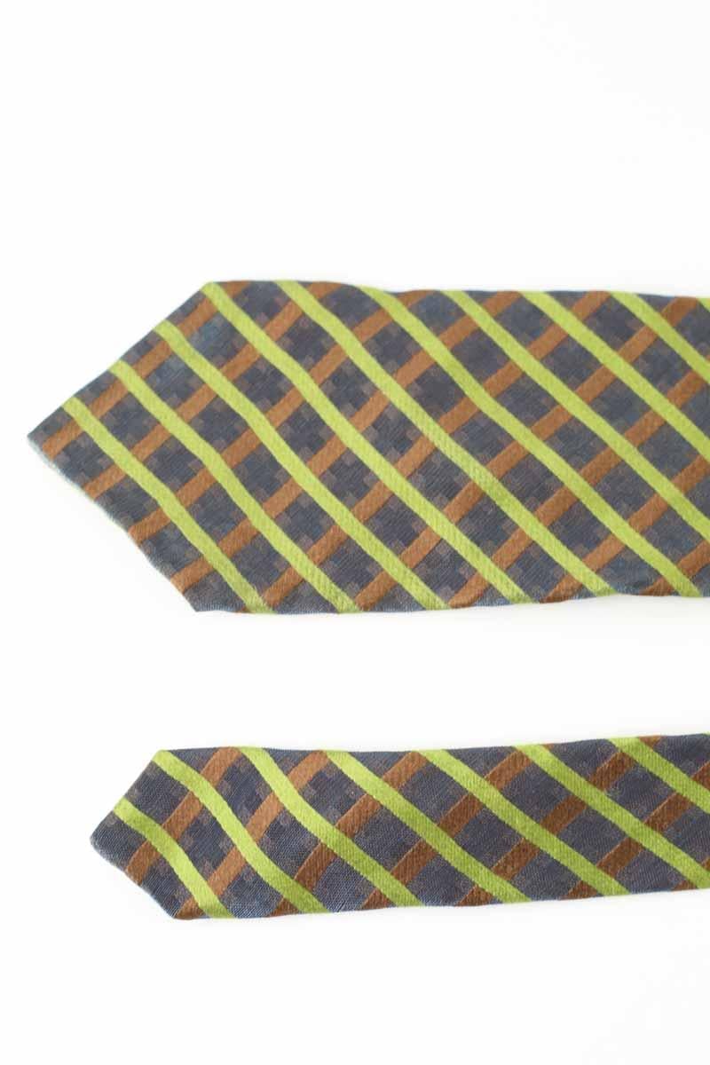 Navelli silk tie KENZO - SECONDE MAIN Green